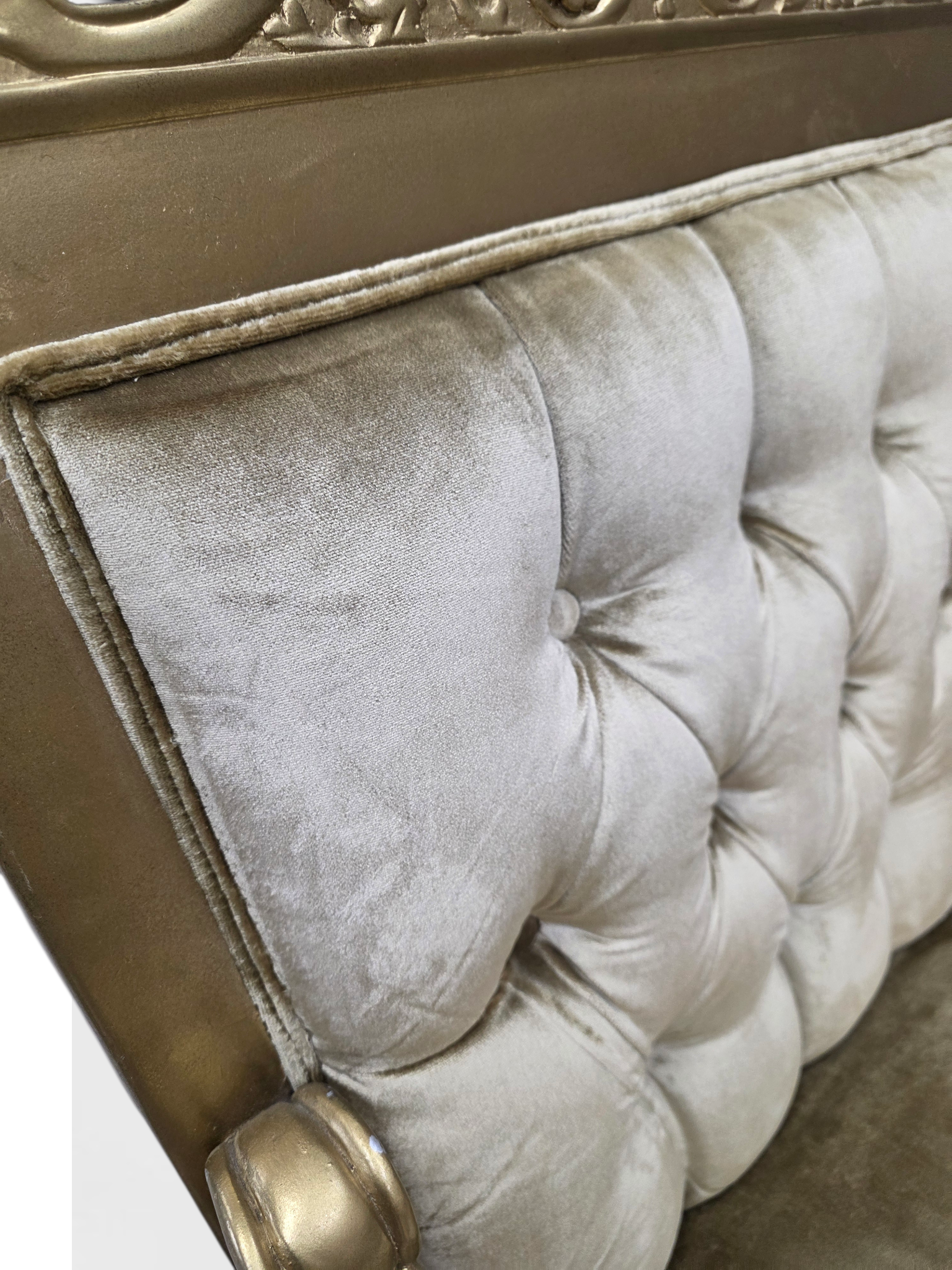 Vintage Neoclassical Empire Swan Arm Giltwood Lounge Chairs Newly Reupholstered - Pair