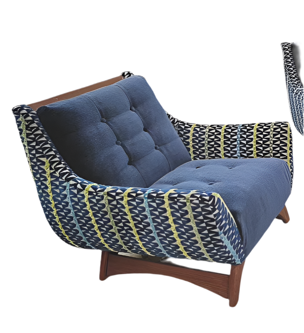 Mid Century Modern Adrian Pearsall Lounge Chair Newly Upholstered