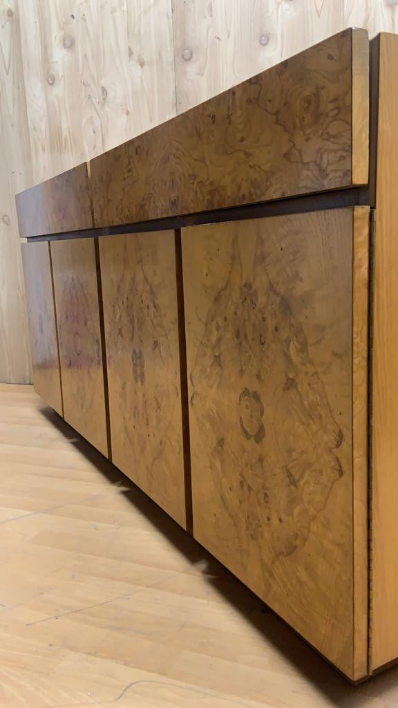 Mid Century Modern Milo Baughman for Lane Furniture Burl Olive Wood Sideboard/Credenza