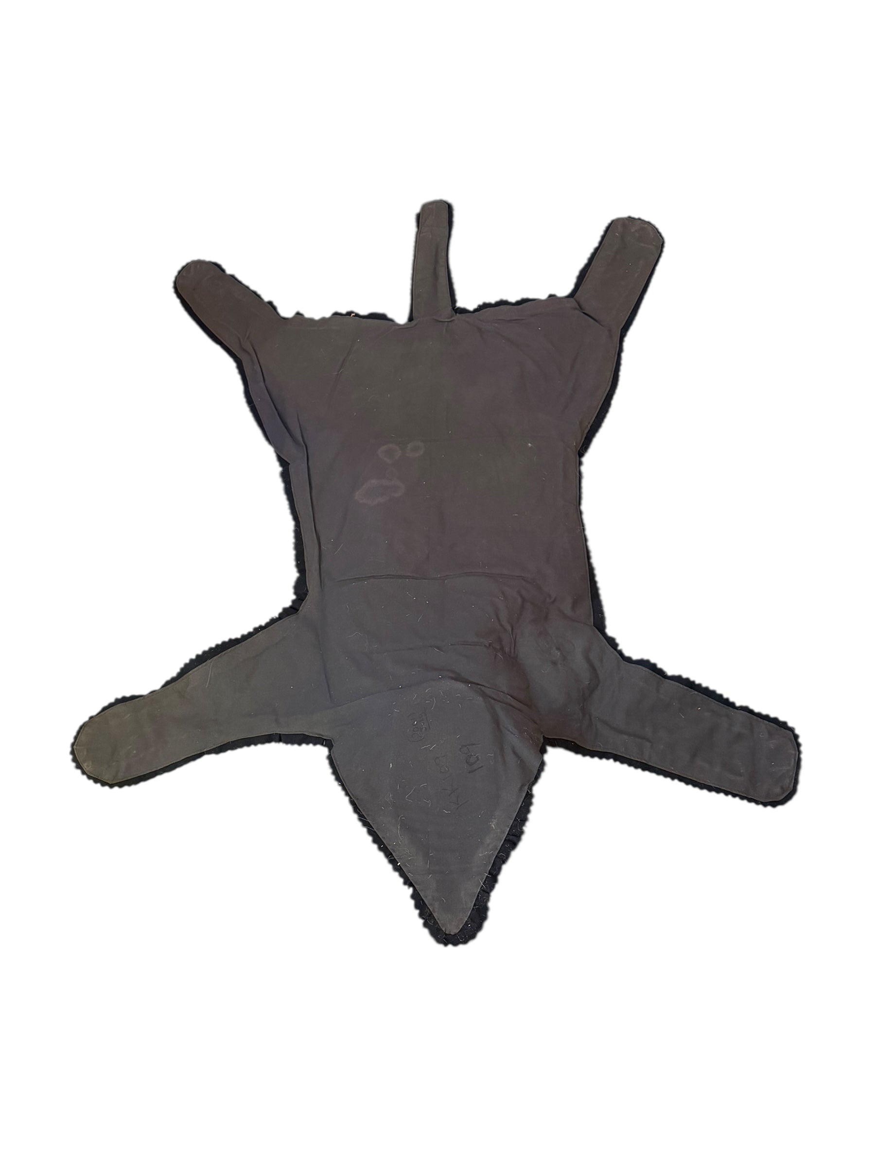 Antique Taxidermy Timber Wolf Rug