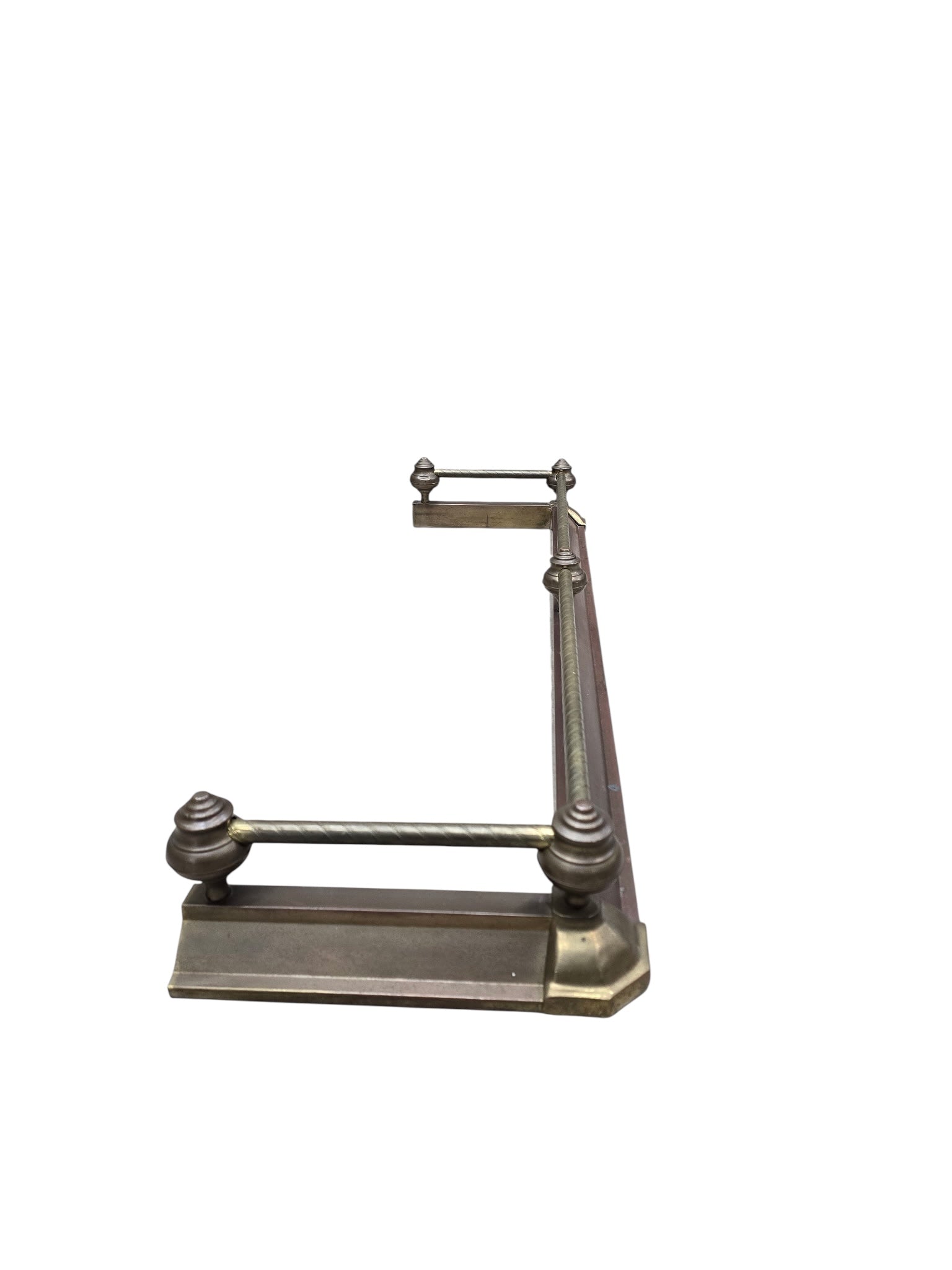 MCM Victorian Revival Style Fireplace Fender by Decorative Crafts Inc