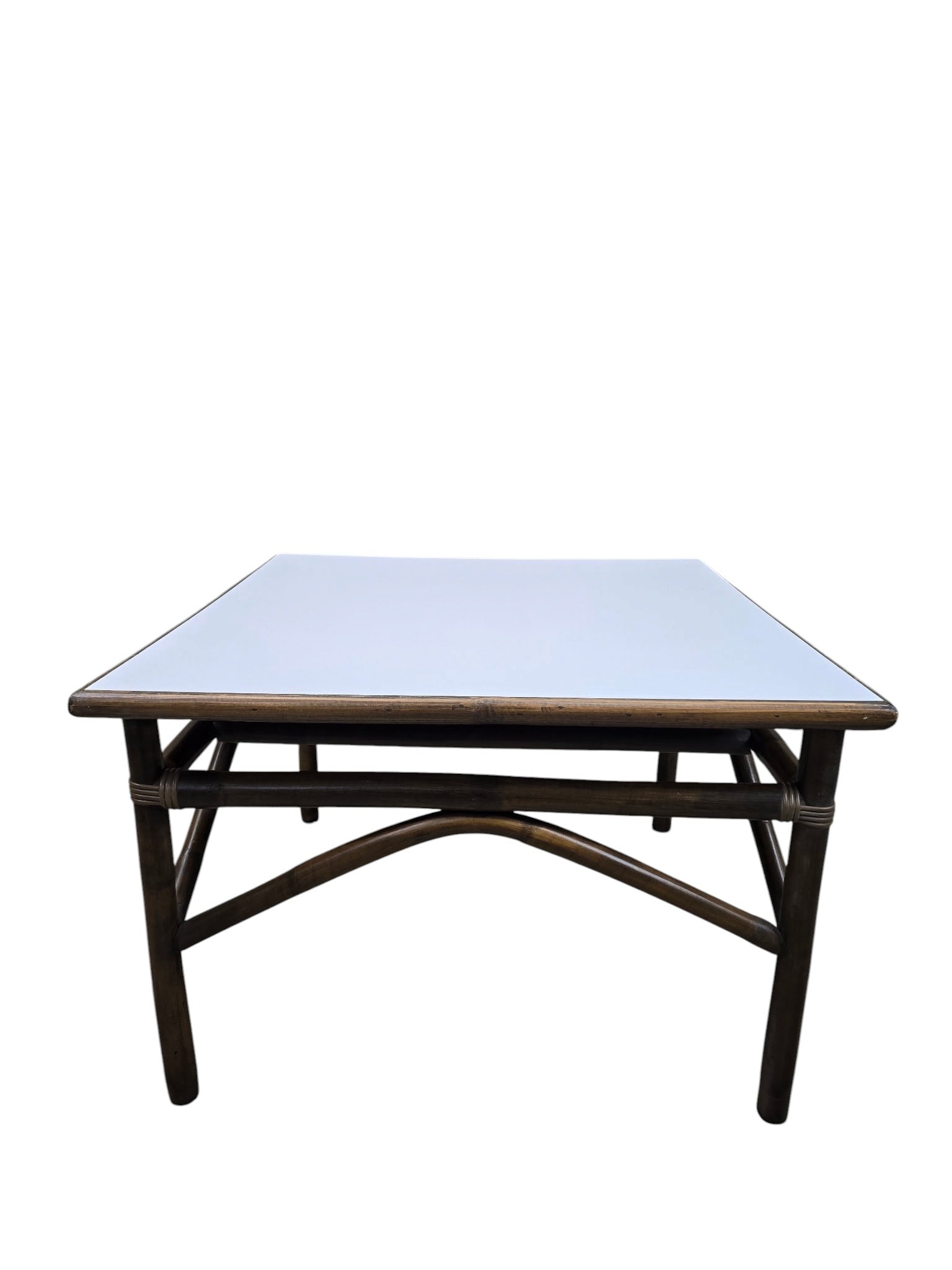 Modern Coastal Bamboo Side Table by Vogue Rattan