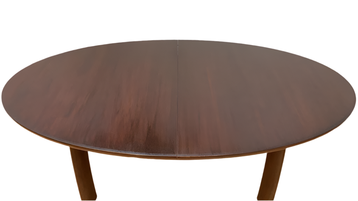 Mid Century Modern Skovby Rosewood Oval Dining Table