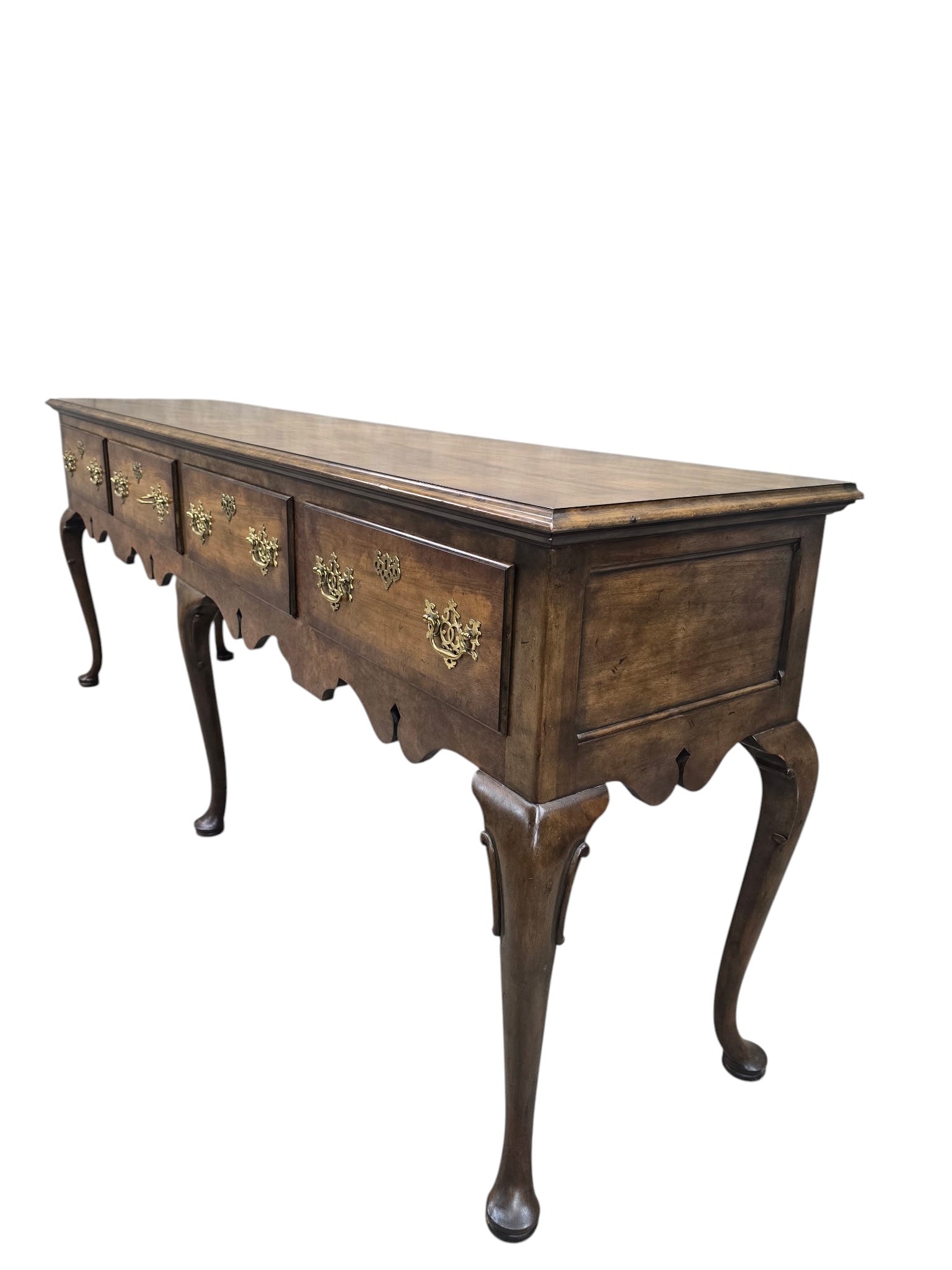 Vintage Queen Anne Style Console Table by Baker Furniture