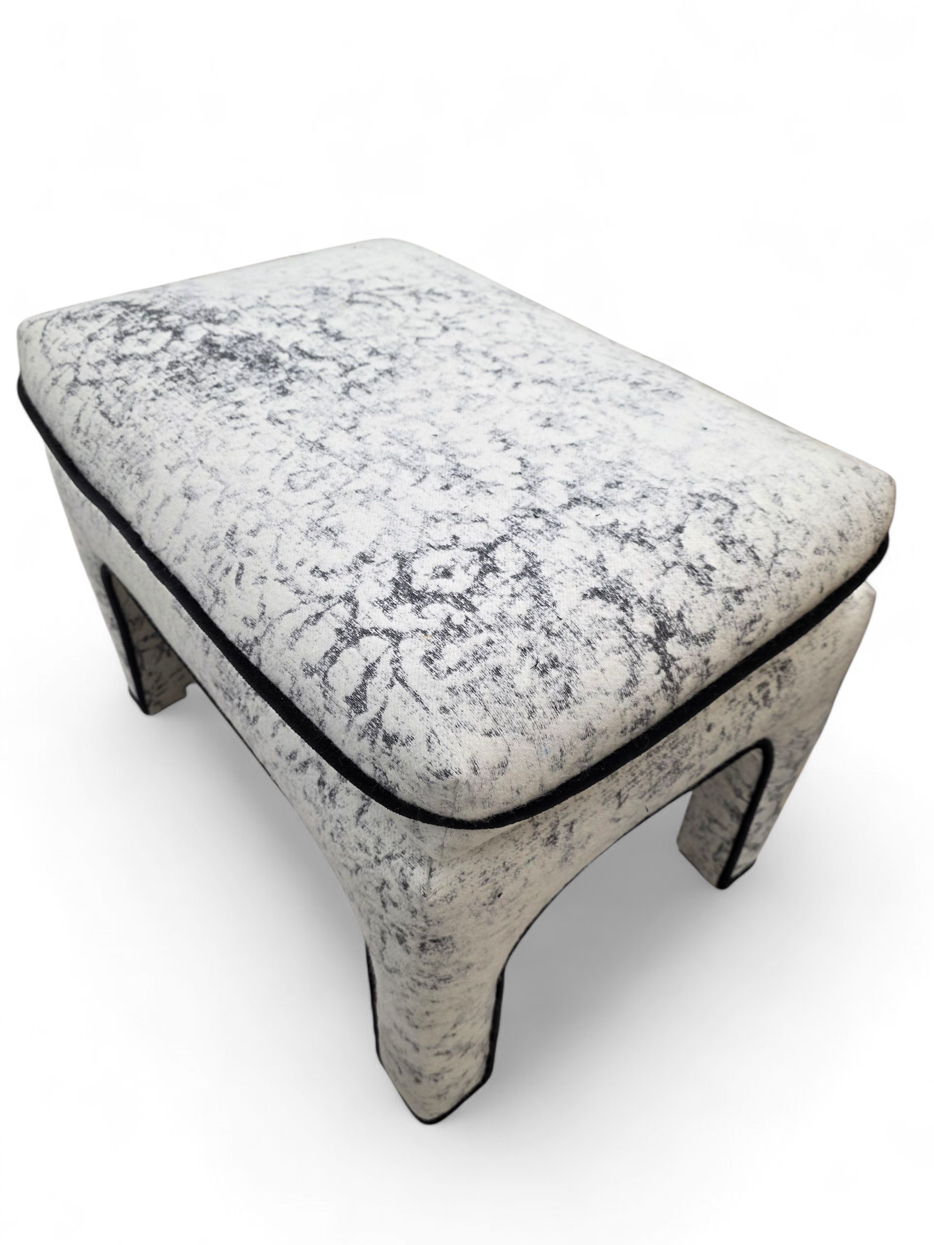 Mid Century Modern Pillow Top Ottoman/Stools by Directional Newly Reupholstered - Pair