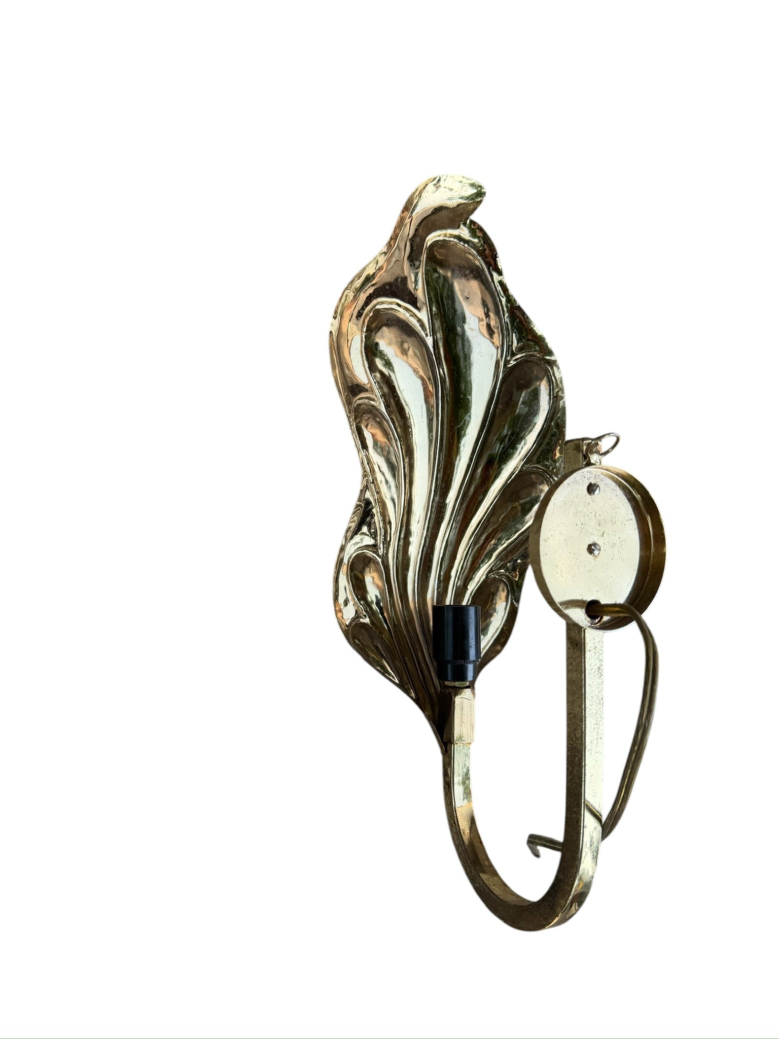 Italian Leaf Wall Sconce by Carlo Giorgi and Tommaso Barbi