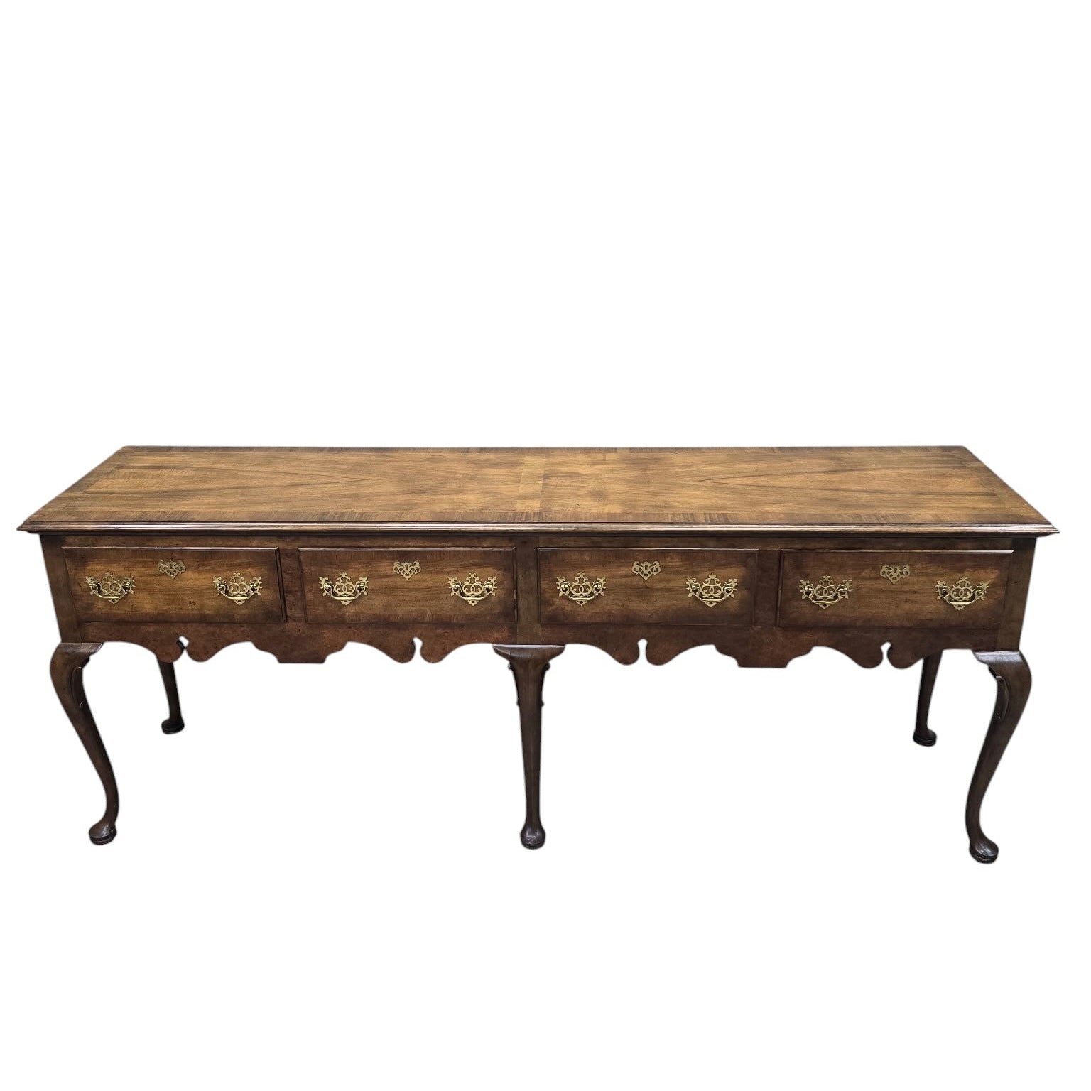 Vintage Queen Anne Style Console Table by Baker Furniture