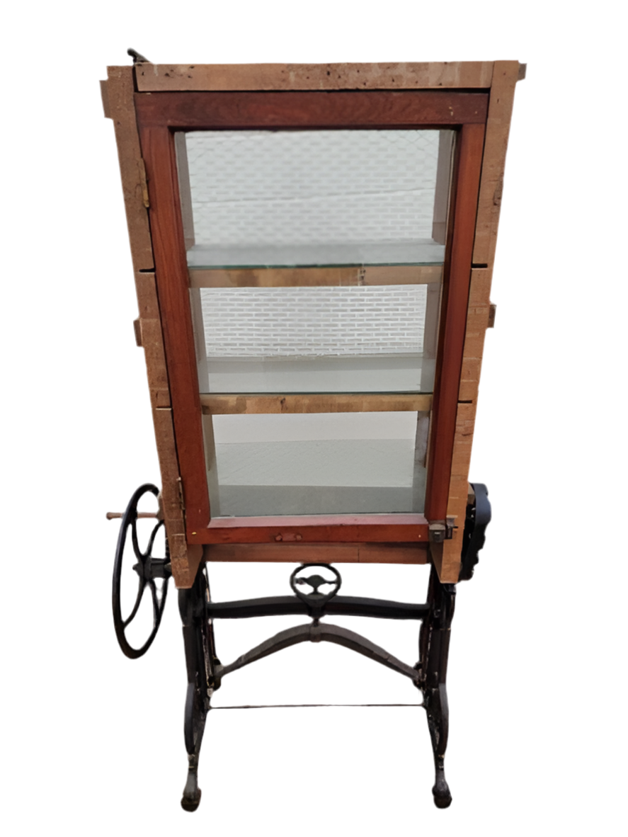 Antique Beste Deutsche Linen Press Mangel Machine