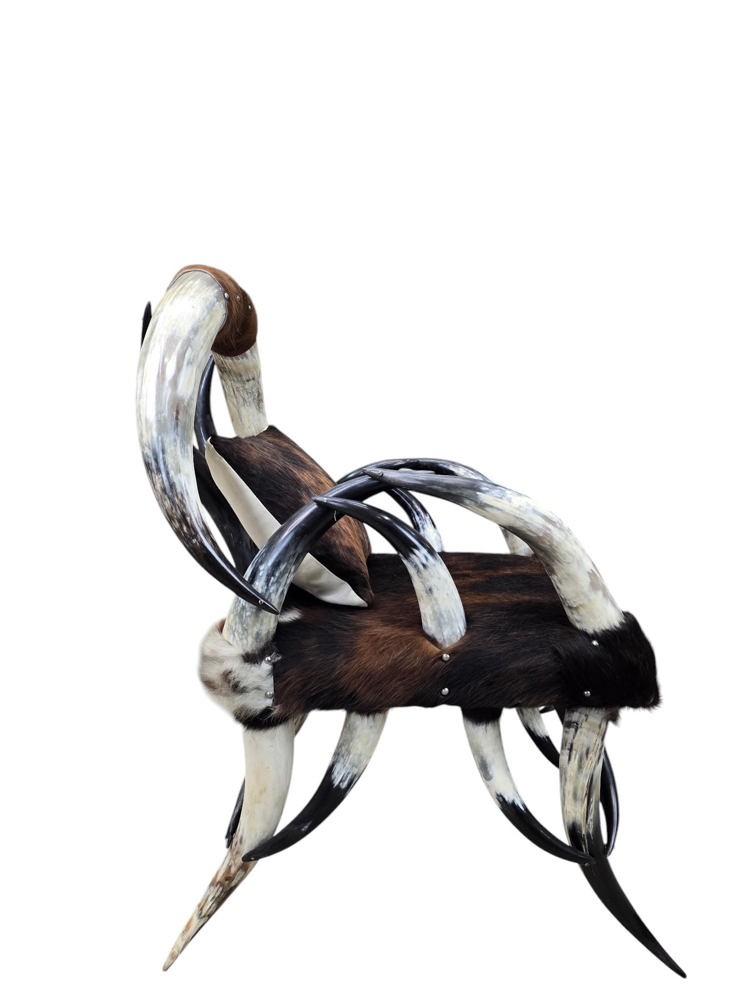 Antique Rustic Western Steer Horn Chair