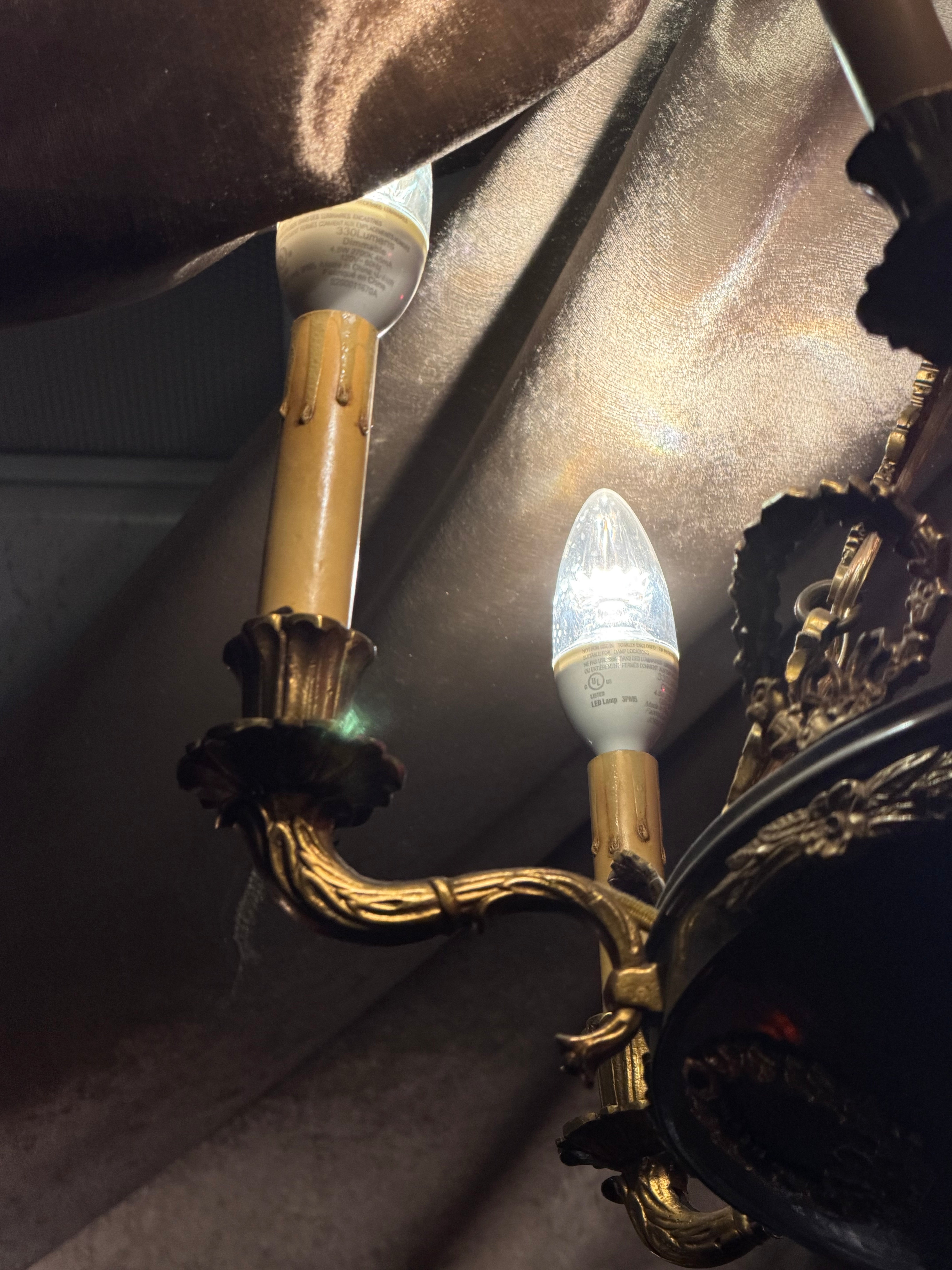 Antique French Empire Revival Chandelier