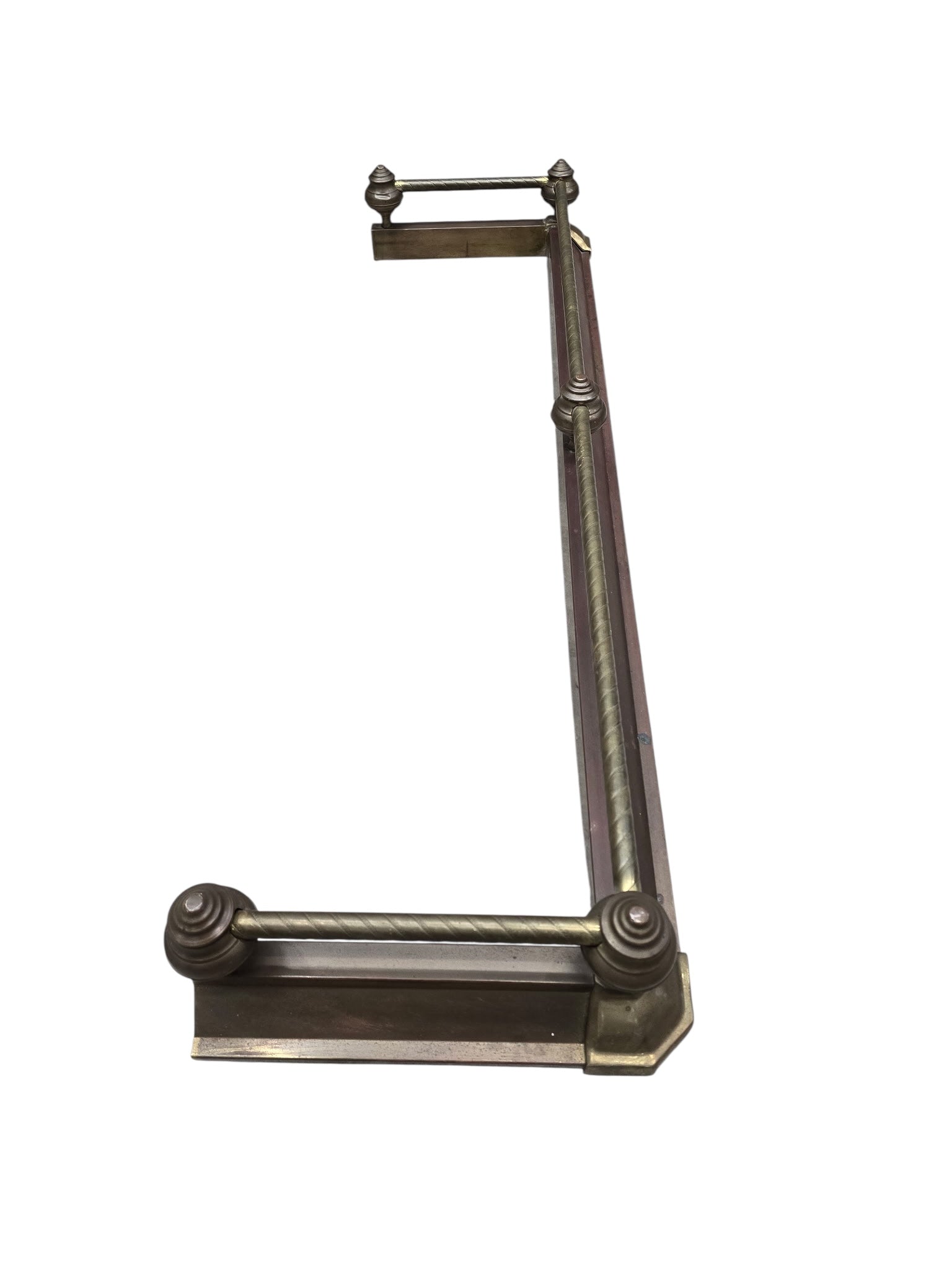 MCM Victorian Revival Style Fireplace Fender by Decorative Crafts Inc