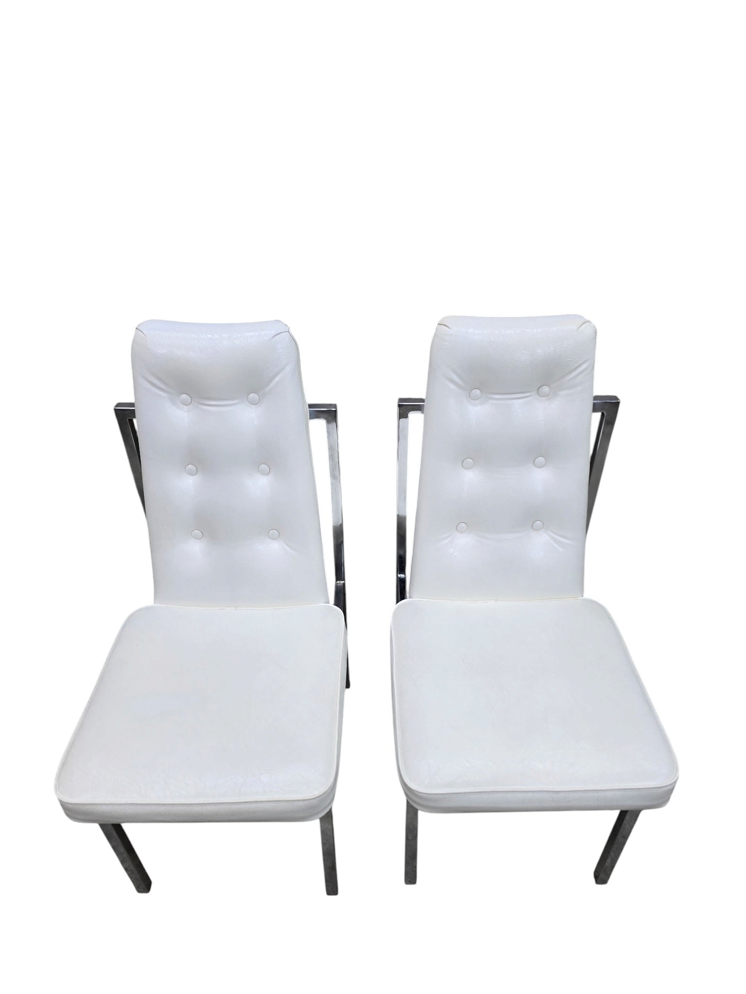 MCM Cal-Style Furniture Mfg. Chrome High Back Dining Chairs – Set of 6