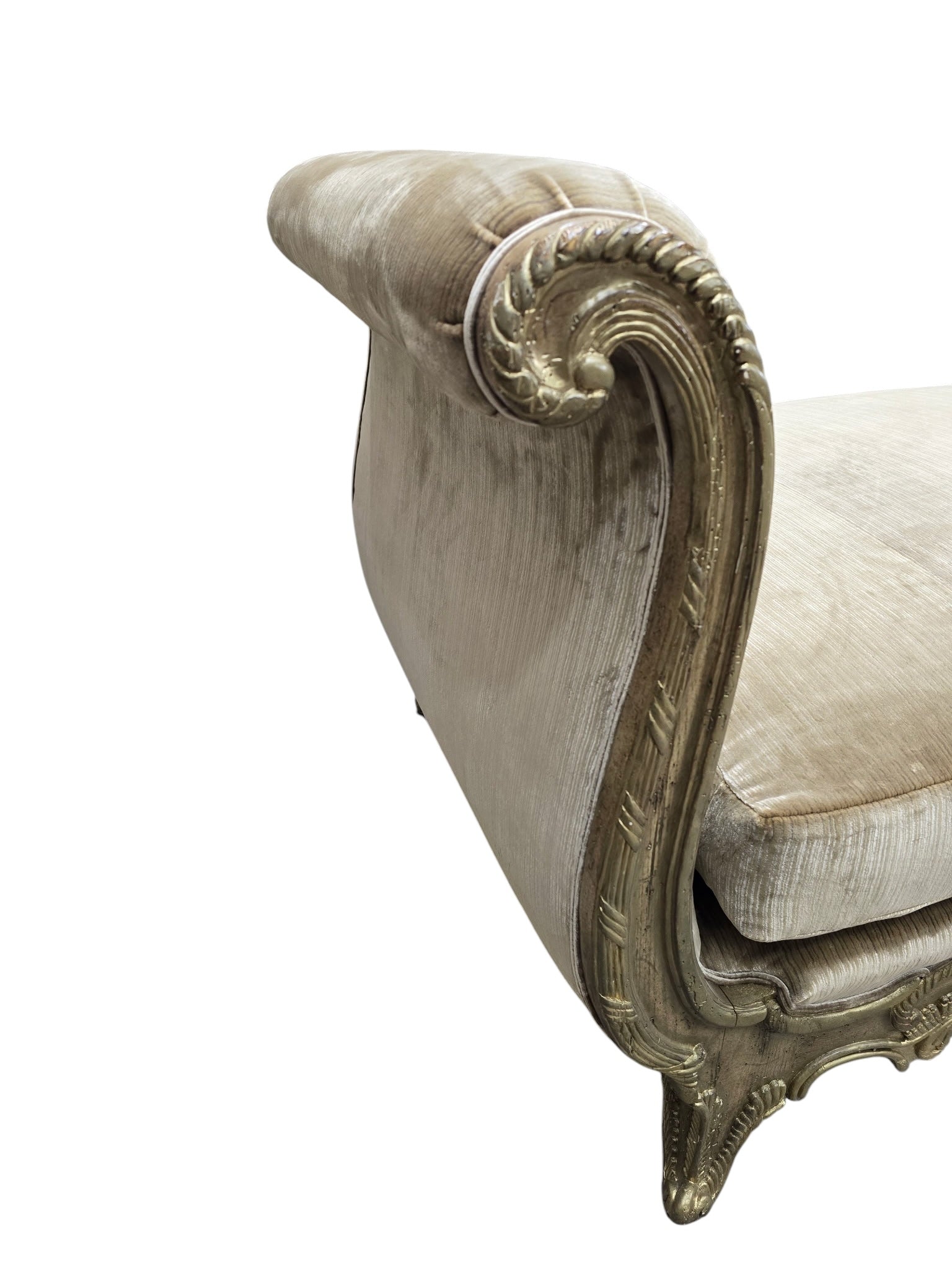 Vintage Marge Carson French Louis XV Style Daybed Newly Reupholstered