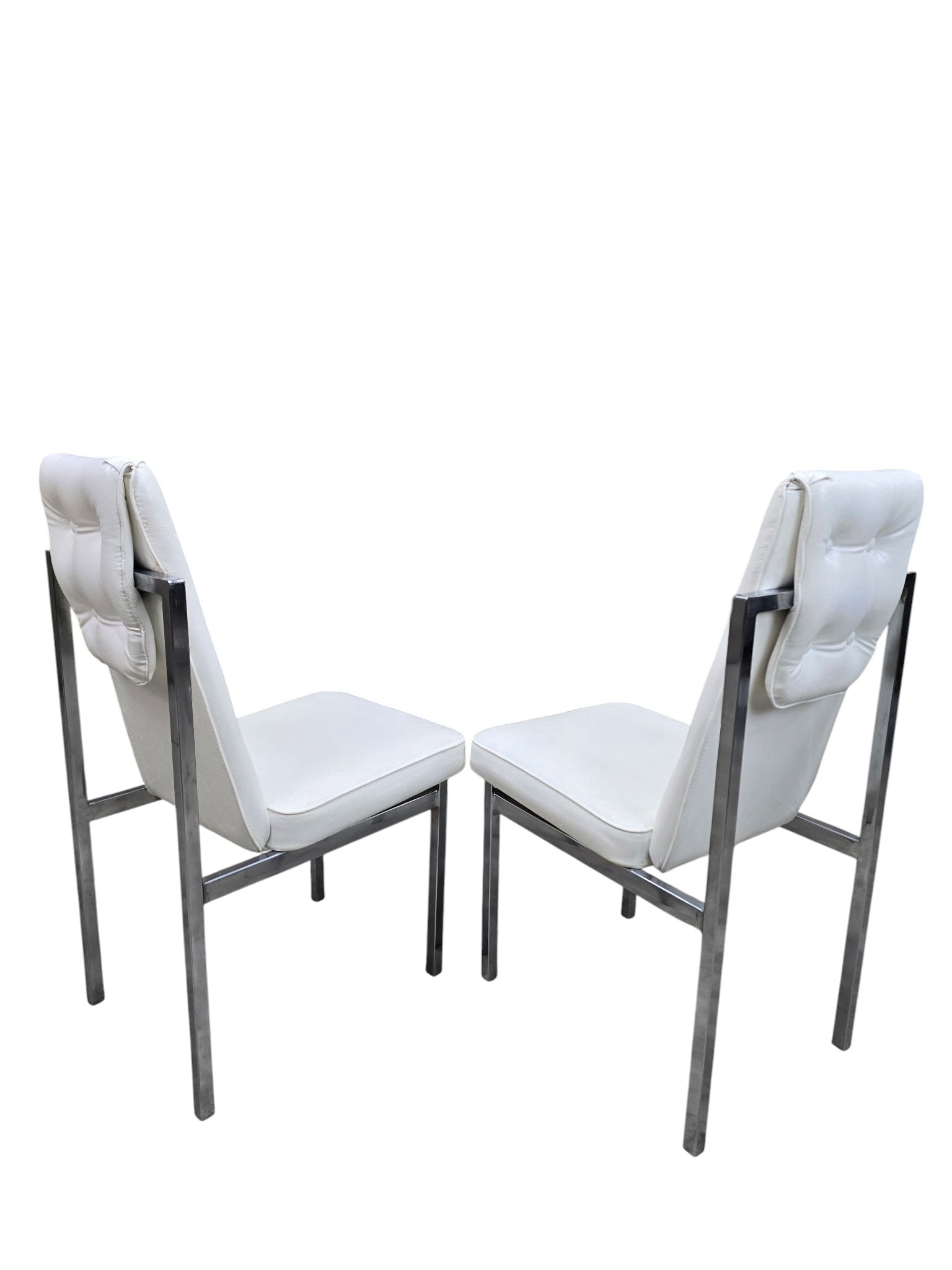 MCM Cal-Style Furniture Mfg. Chrome High Back Dining Chairs – Set of 6