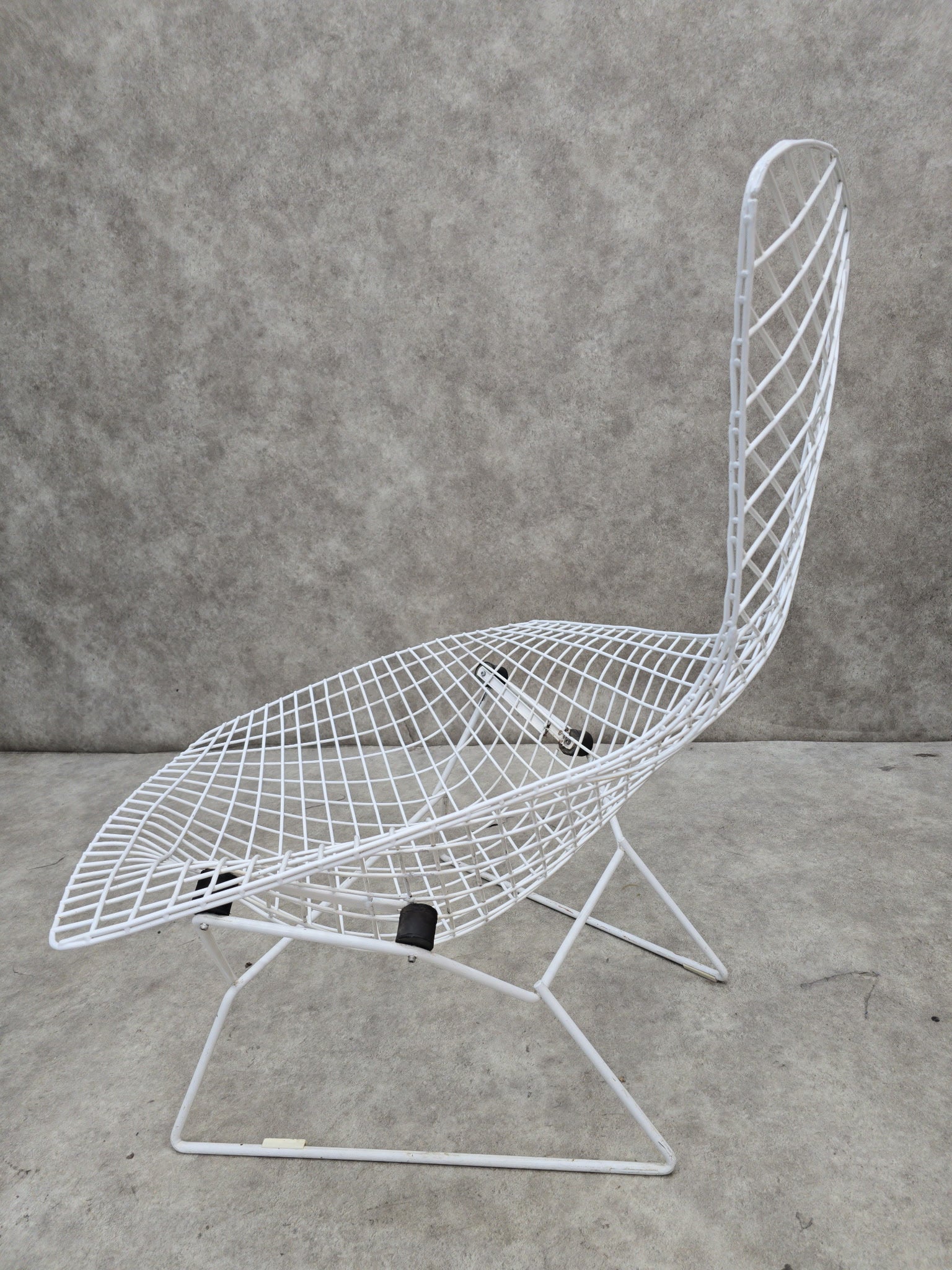 Mid Century Modern Harry Bertoia for Knoll Bird Lounge Chair in White