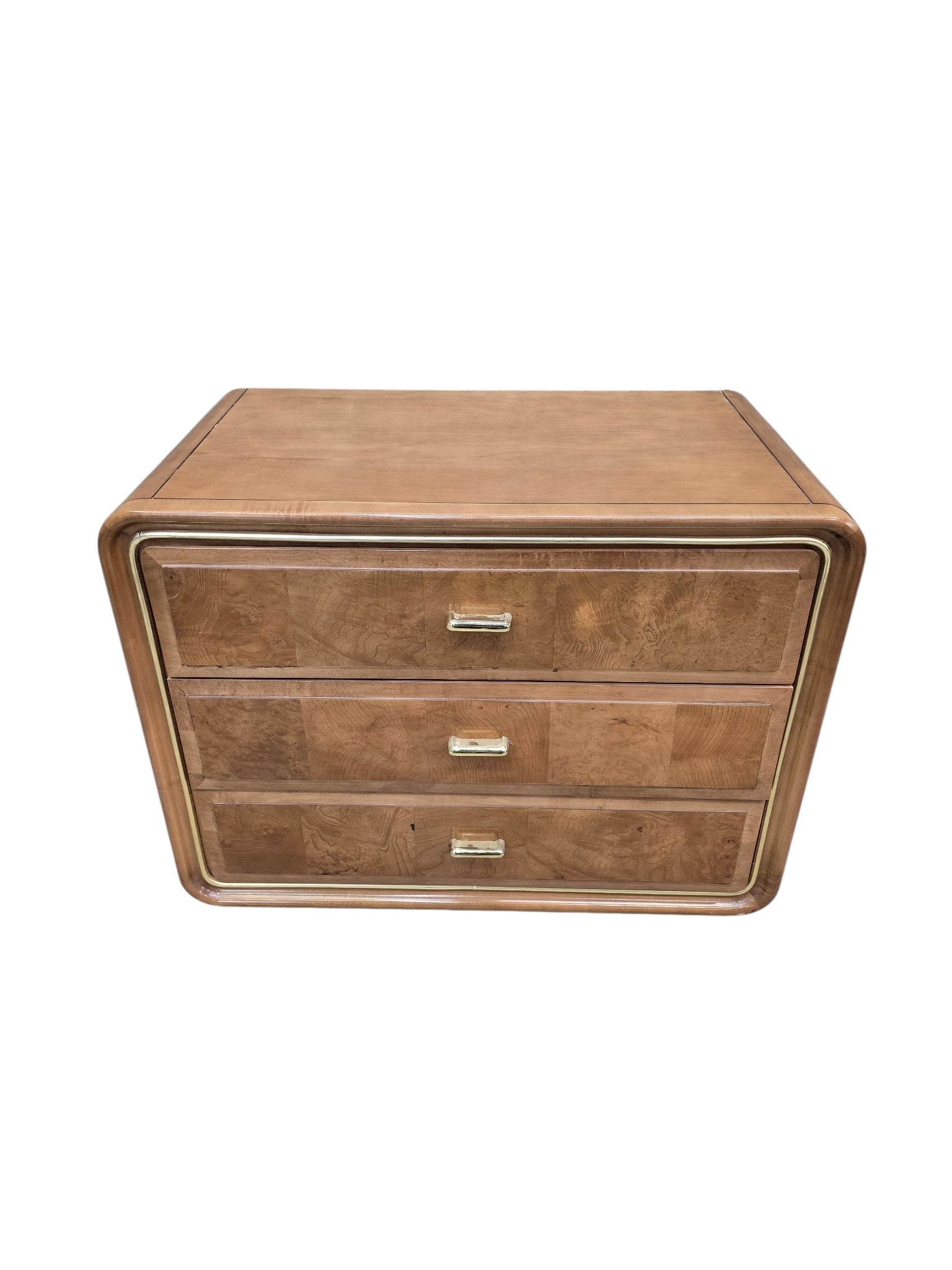 Mid Century Modern Headboard and Nightstands Set by American of Martinsville