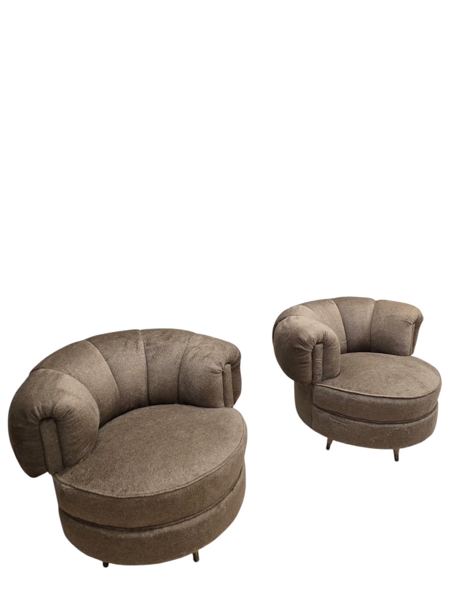 MCM Barrel Back Lounge Chairs Newly Reupholstered – Pair
