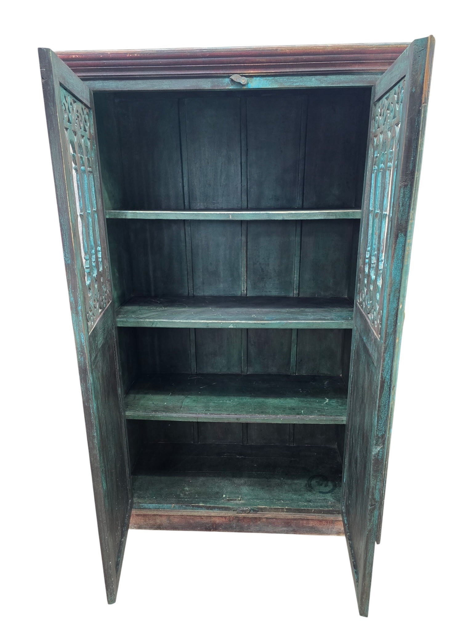New - Antique German Hand Painted Cabinet