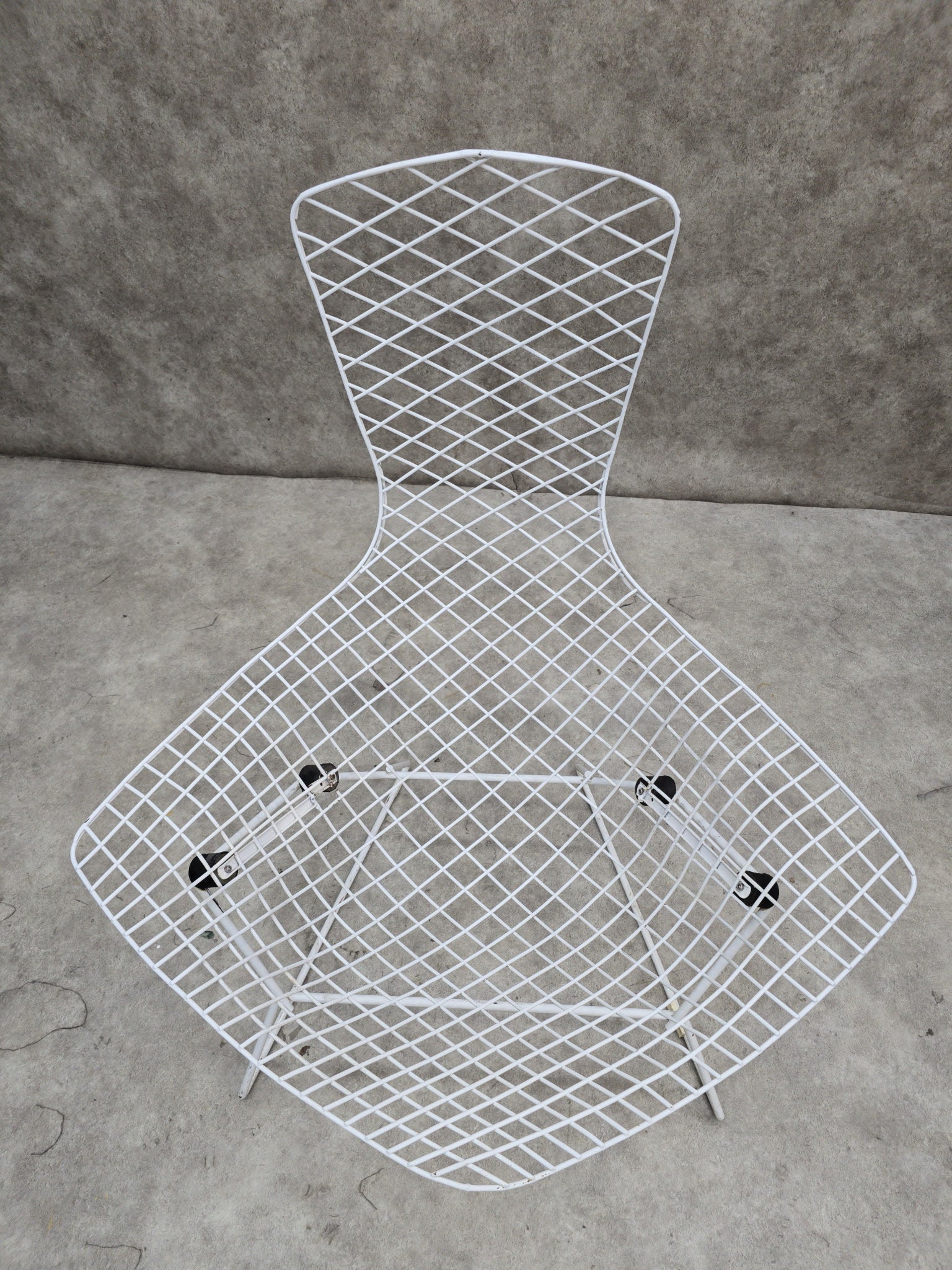 Mid Century Modern Harry Bertoia for Knoll Bird Lounge Chair in White