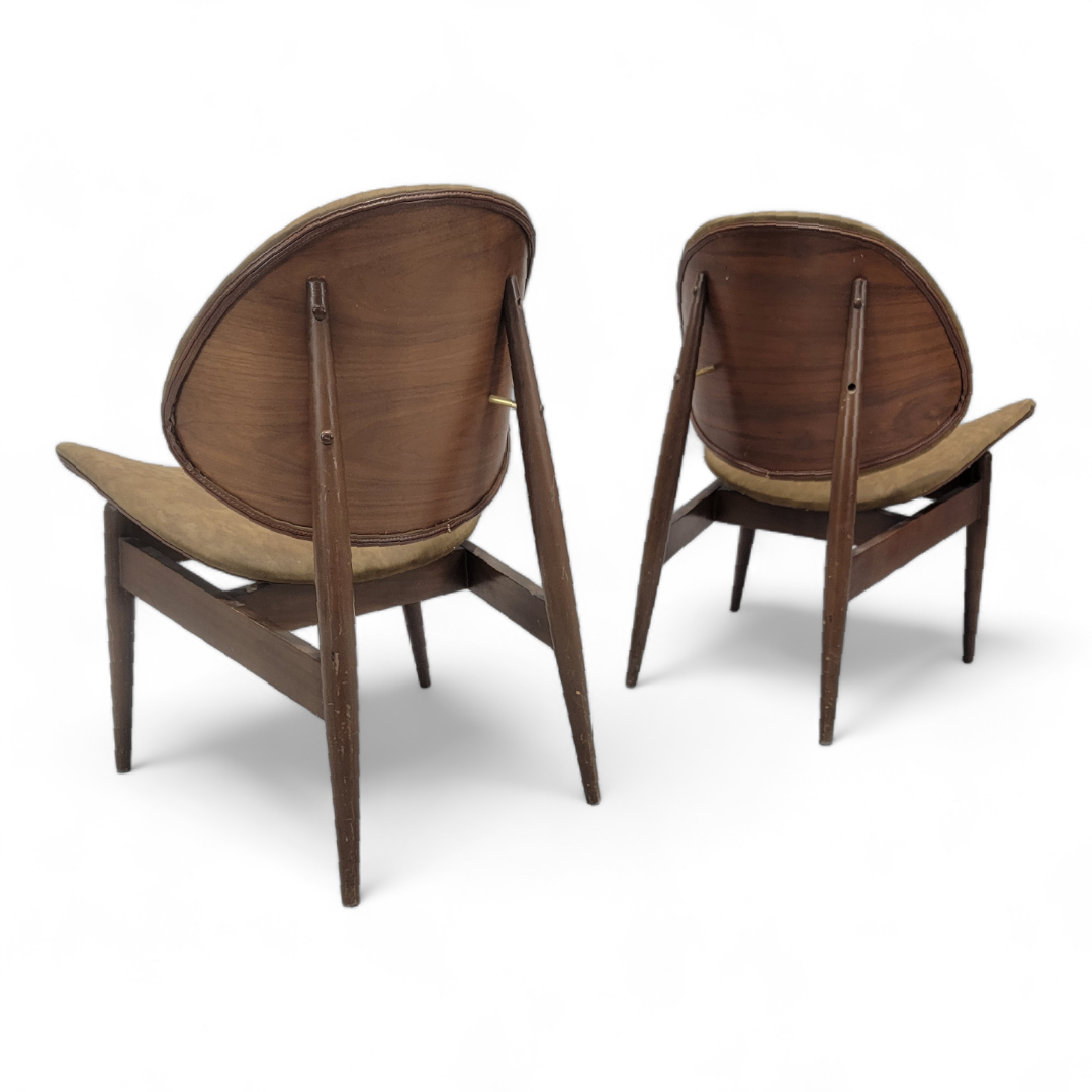 4 MCM Clam Shell Chairs by Seymour James Weiner for Kodawood – Vintage ...