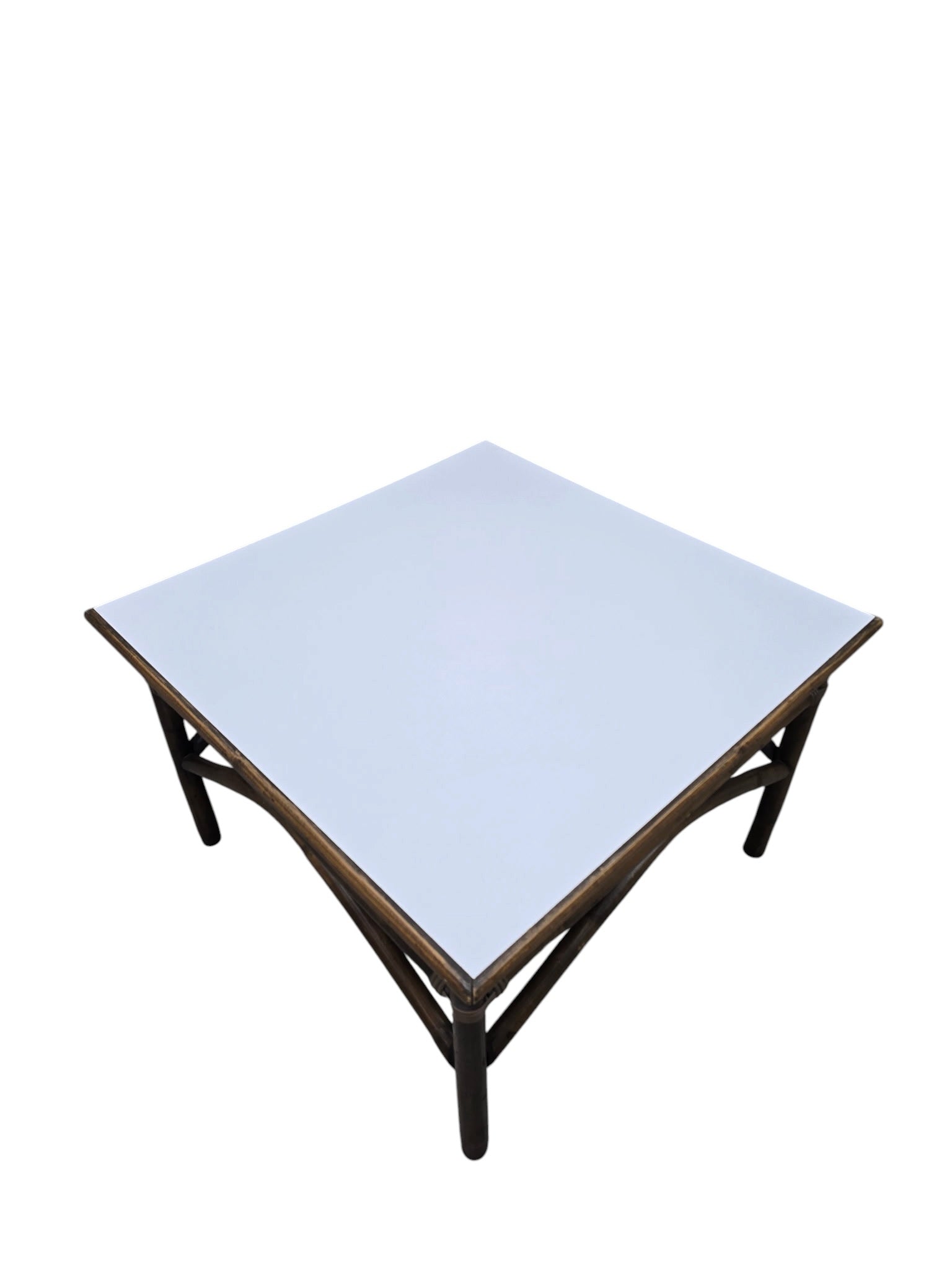 Modern Coastal Bamboo Side Table by Vogue Rattan