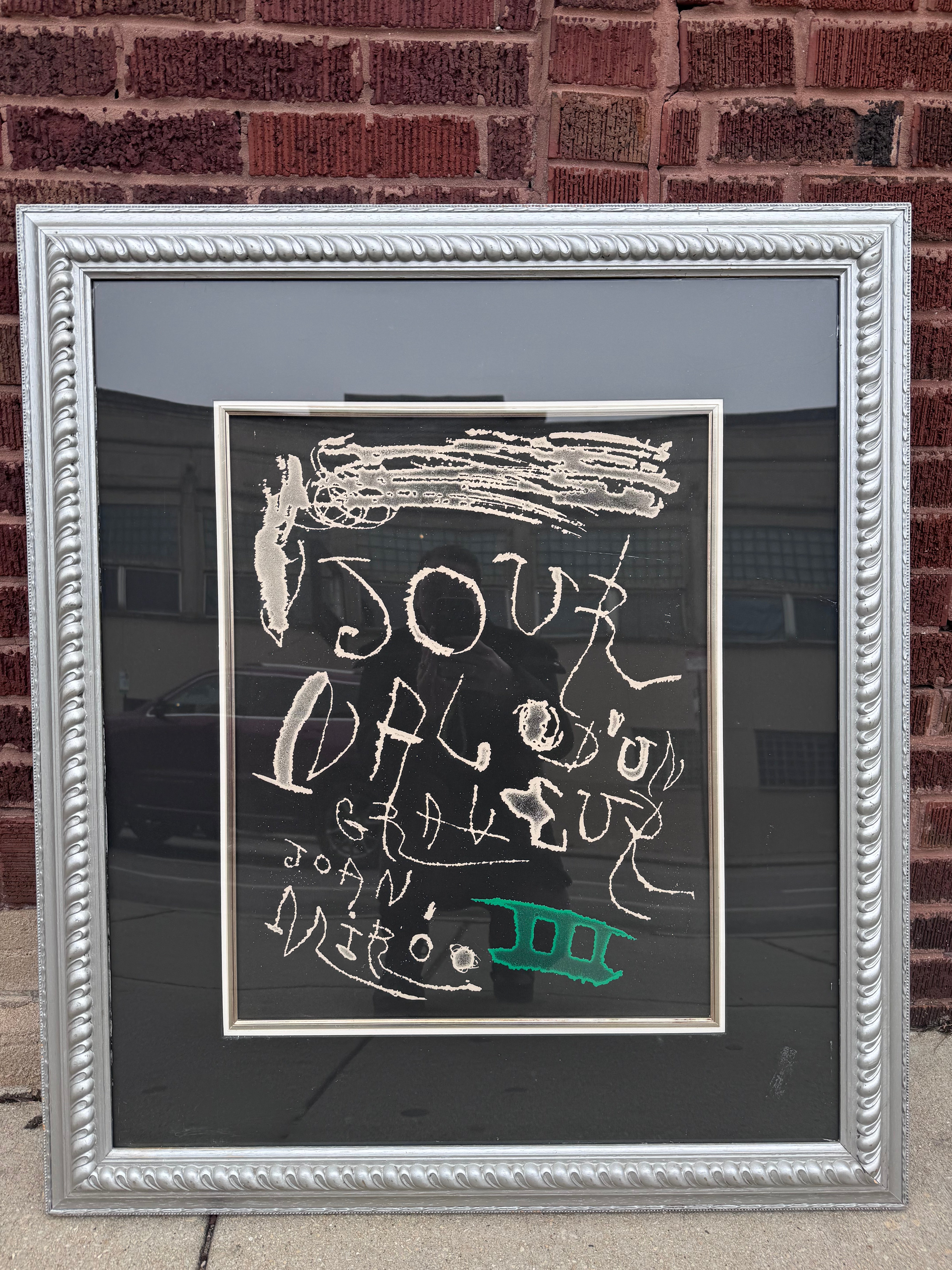 Joan Miro Cover of Volume III of the “Journal De Gravure” Etching Framed