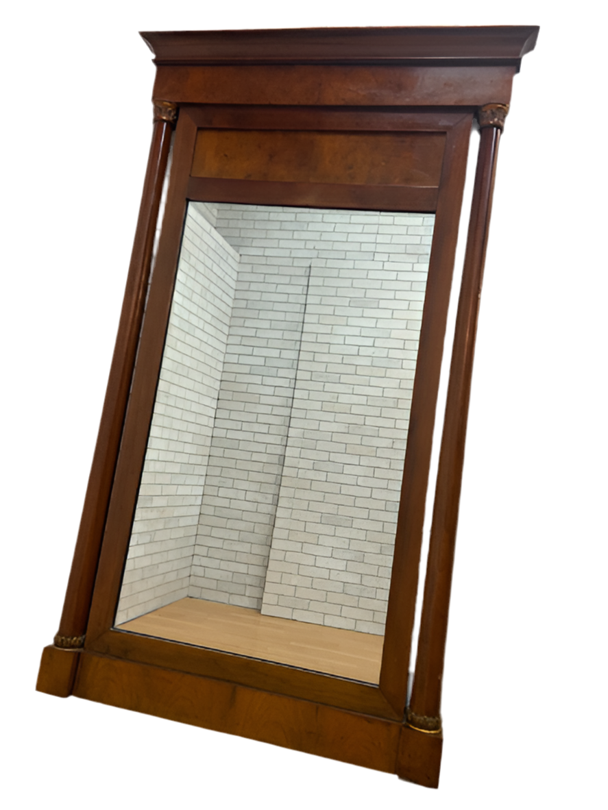 Vintage Empire Style Wall Mirror By Baker Furniture