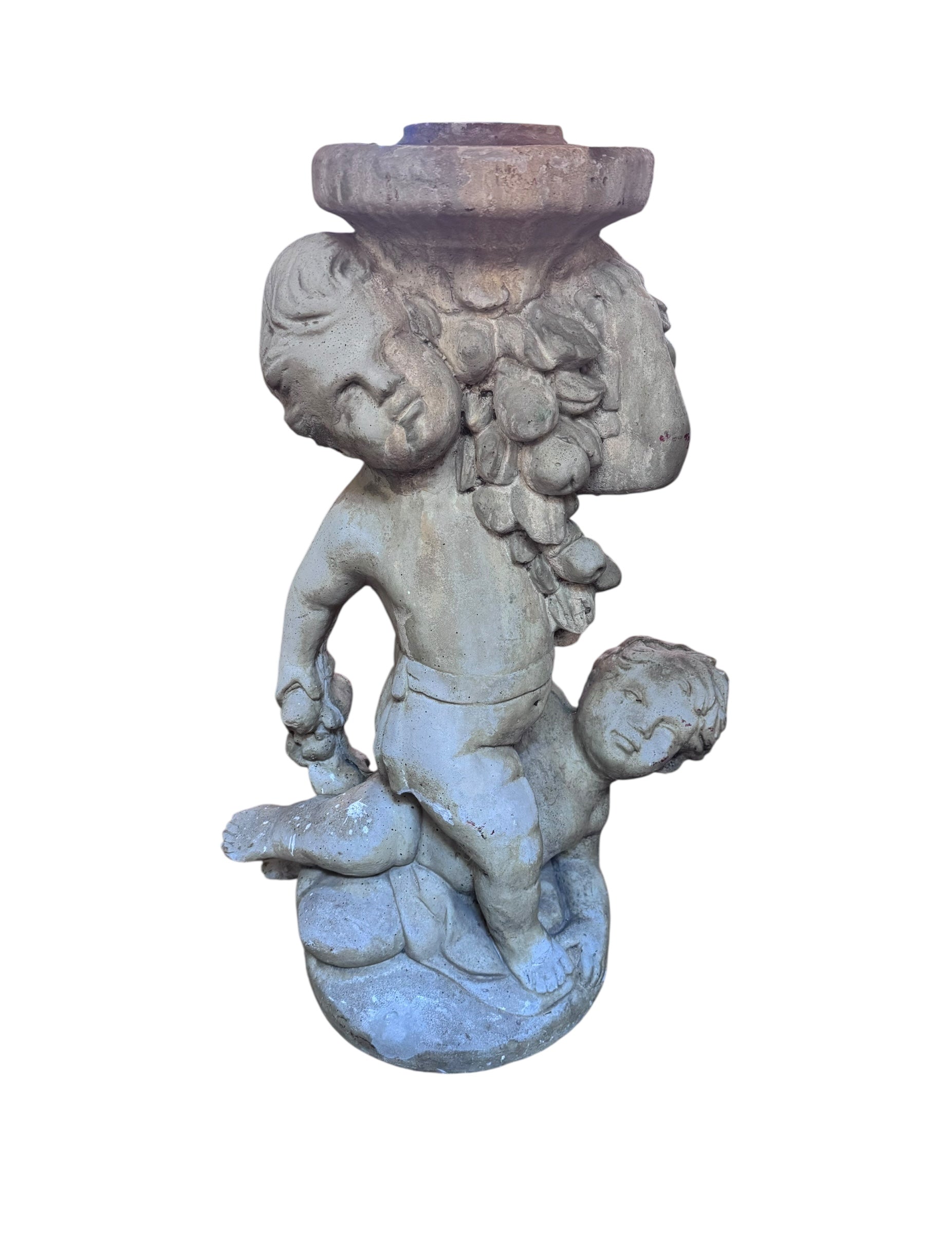 Vintage Neoclassical Style Cherub/Putti Garden Sculpture