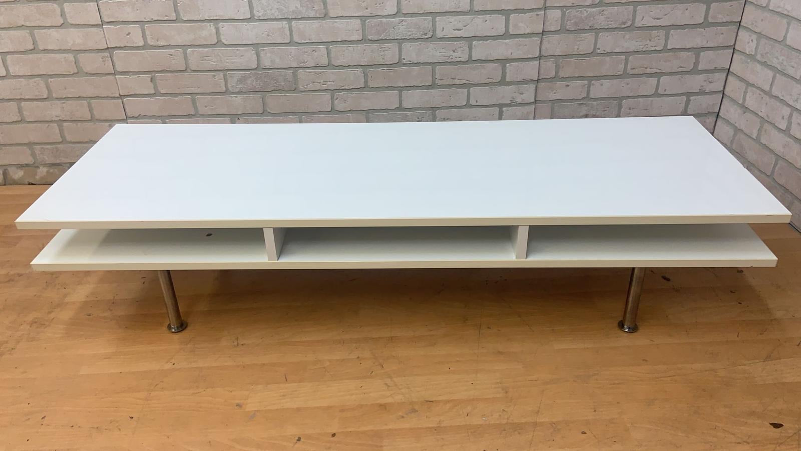 Ikea Tofteryd TV Bench in Glossy White