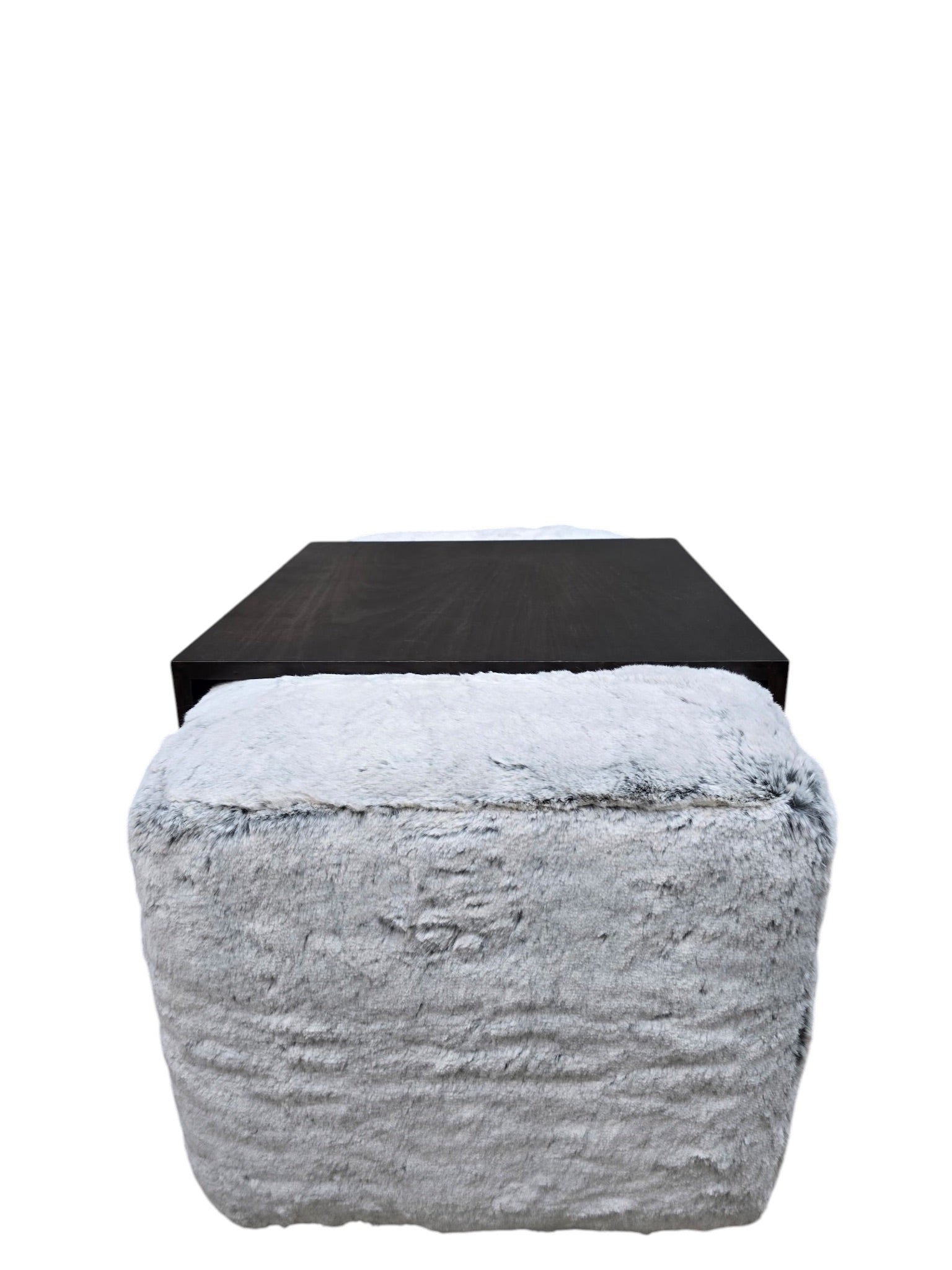 Postmodern Steve Chase Style Swivel Pouf Lounge Chairs and Ottoman Newly Reupholstered