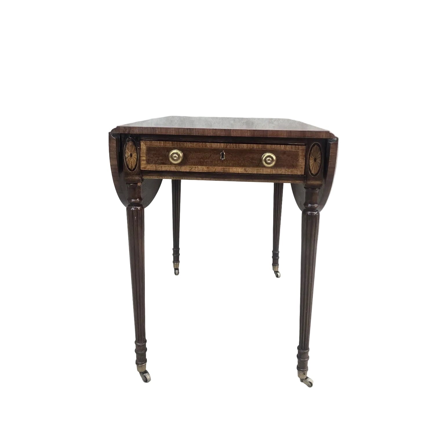 Vintage Aston Court by Henredon Regency Drop-Leaf Pembroke Writing Table