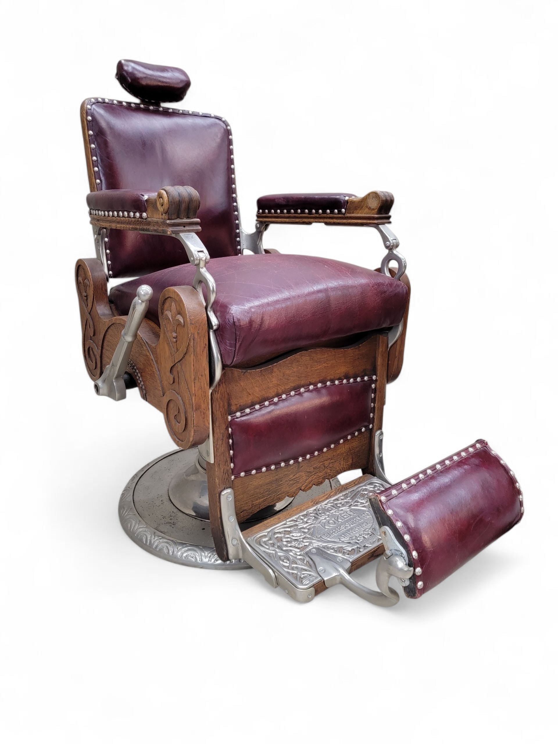 HOLD - Antique Koken Hydraulic Barber Chair