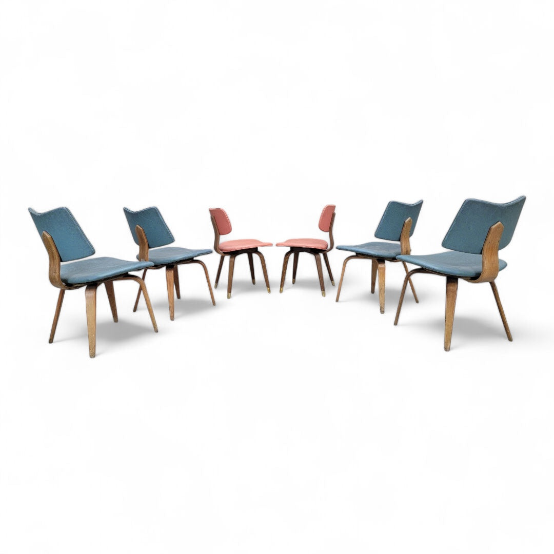 Mid Century Modern Bentwood Dining Chairs By Bruno Weil for Thonet - Set of 6