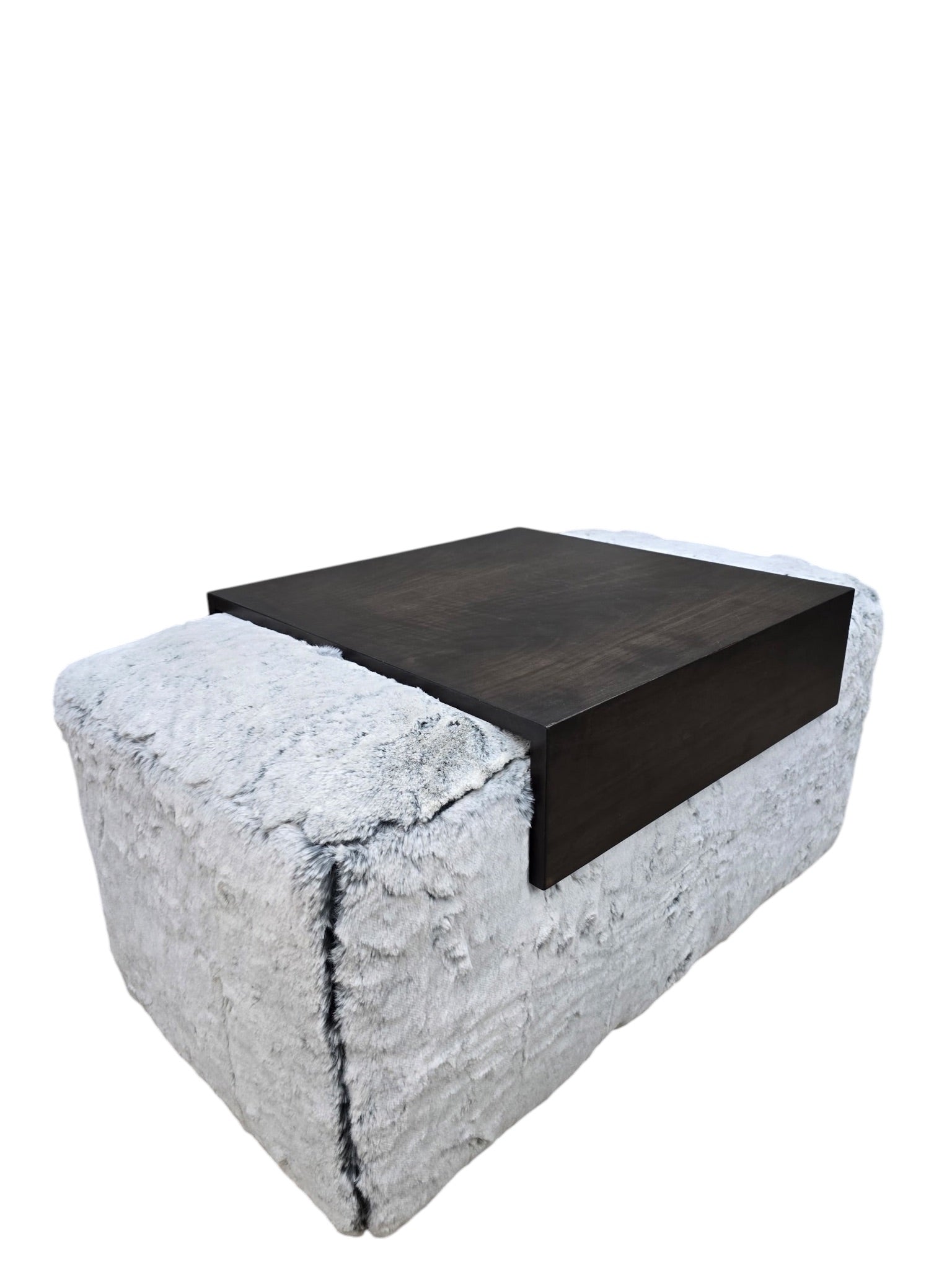 Postmodern Steve Chase Style Swivel Pouf Lounge Chairs and Ottoman Newly Reupholstered