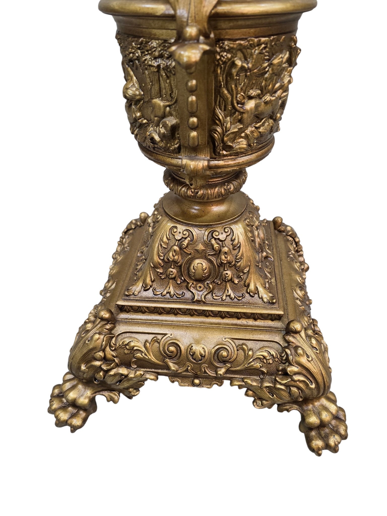 Antique Rococo Revival Style Pedestal Stand