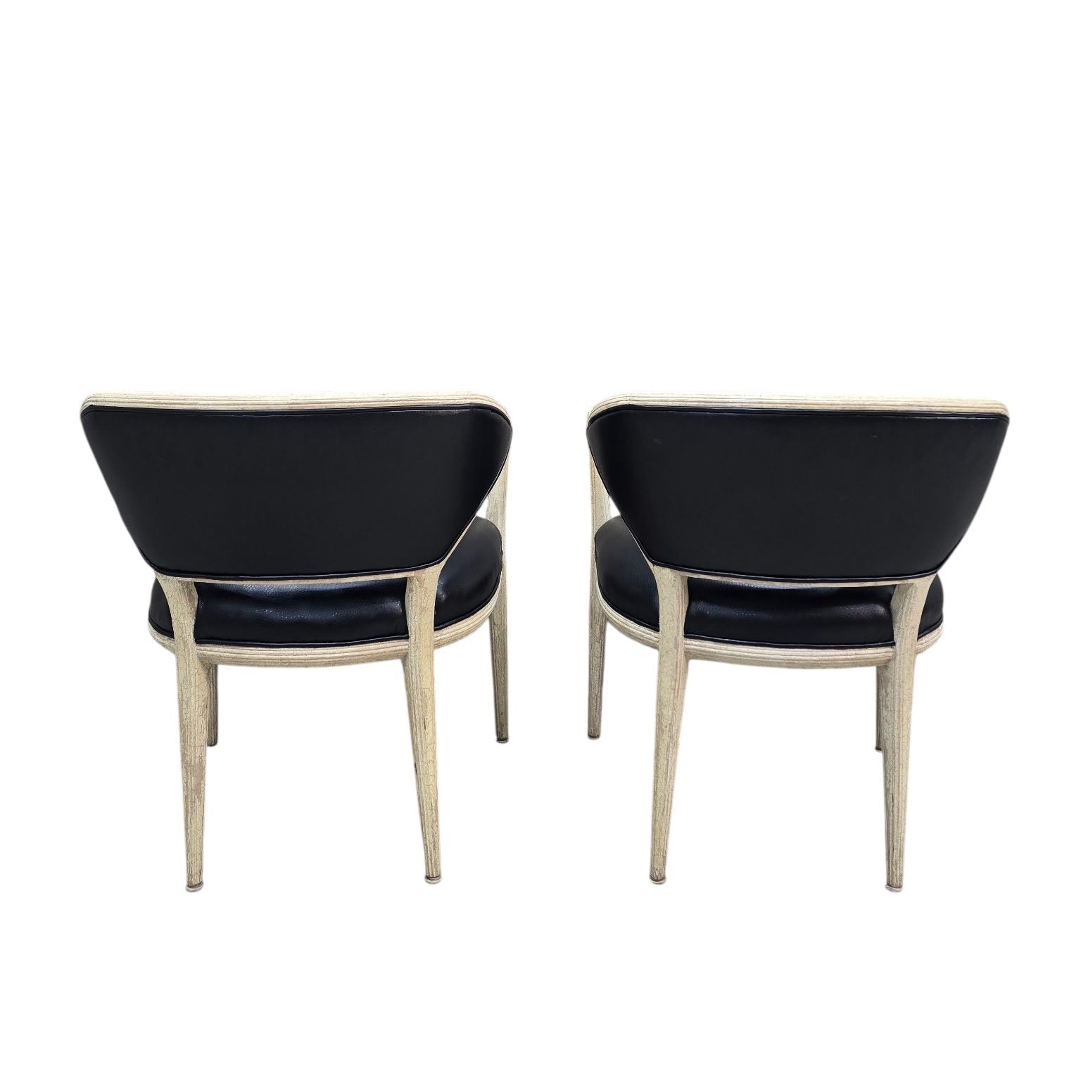 Modern Contemporary Textured Barrel Back Dining Armchairs – 4