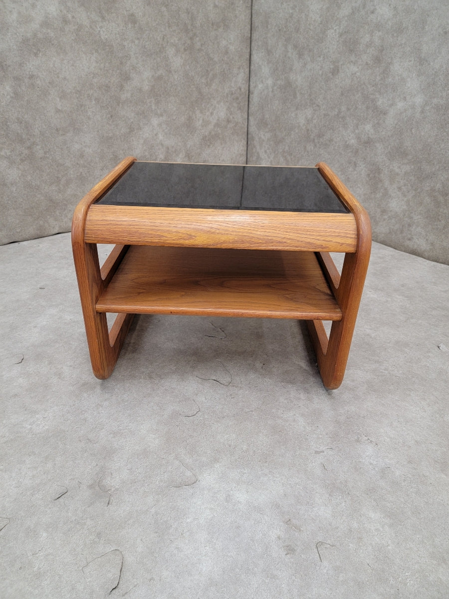 New - Mid Century Modern Lou Hodges California Side Table with Tinted Glass