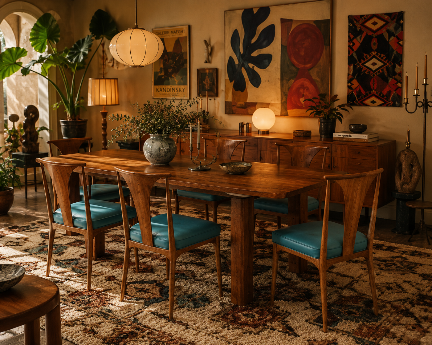 MCM Lawrence Peabody Dining Chair Newly Reupholstered - Set of 6