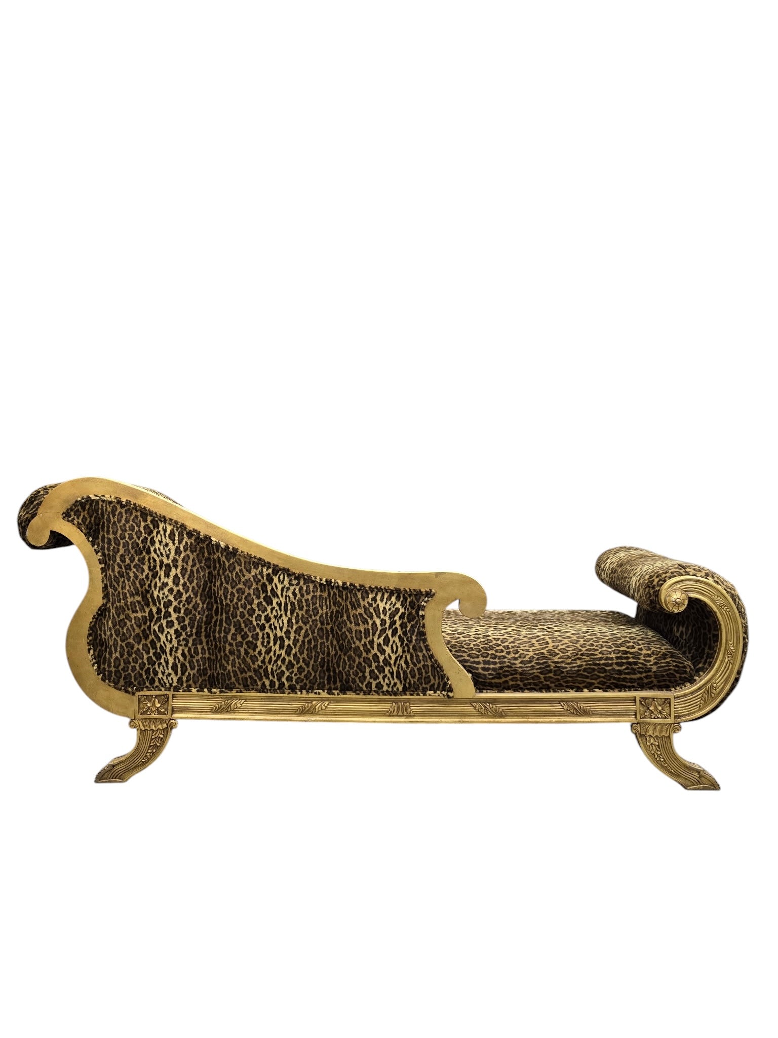 Vintage Henredon Style Hollywood Regency Chaise Lounge