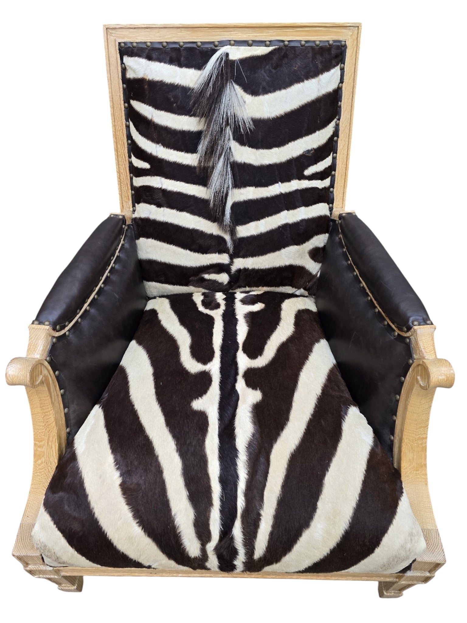 Frank Emilio Lounge Chair by MattVintage Frank Emilio Lounge Chair by Mattaliano Newly Reupholstered in Genuine Hide & Distressed Leather