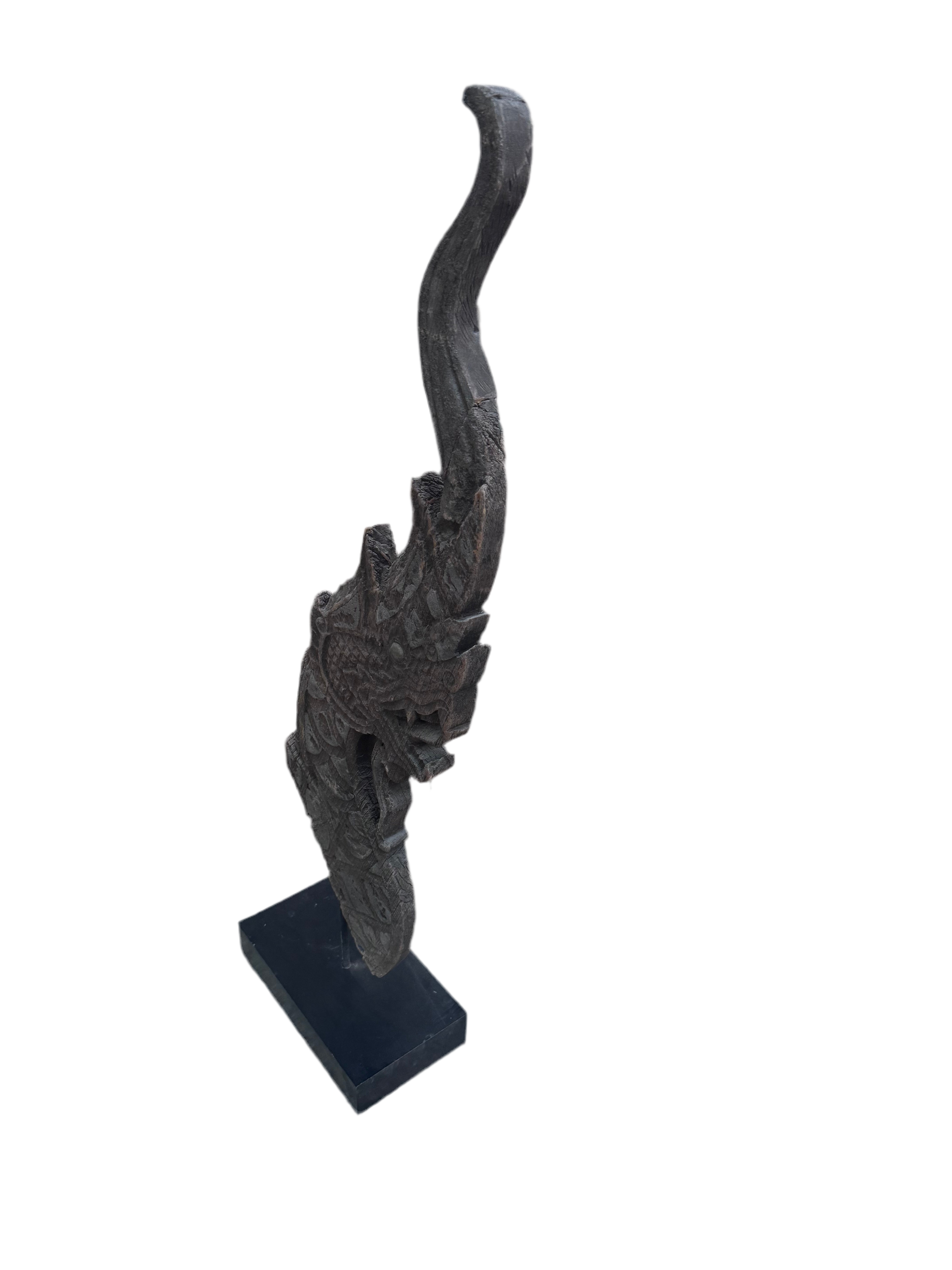 Antique Thai Naga Temple Finial