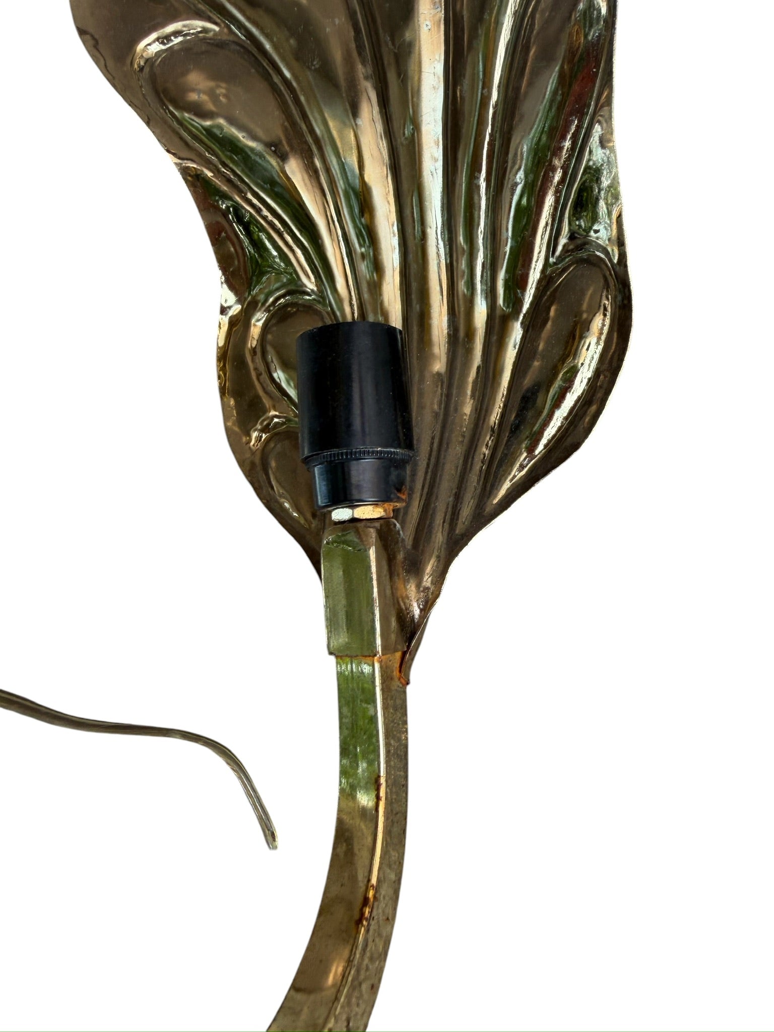 Italian Leaf Wall Sconce by Carlo Giorgi and Tommaso Barbi