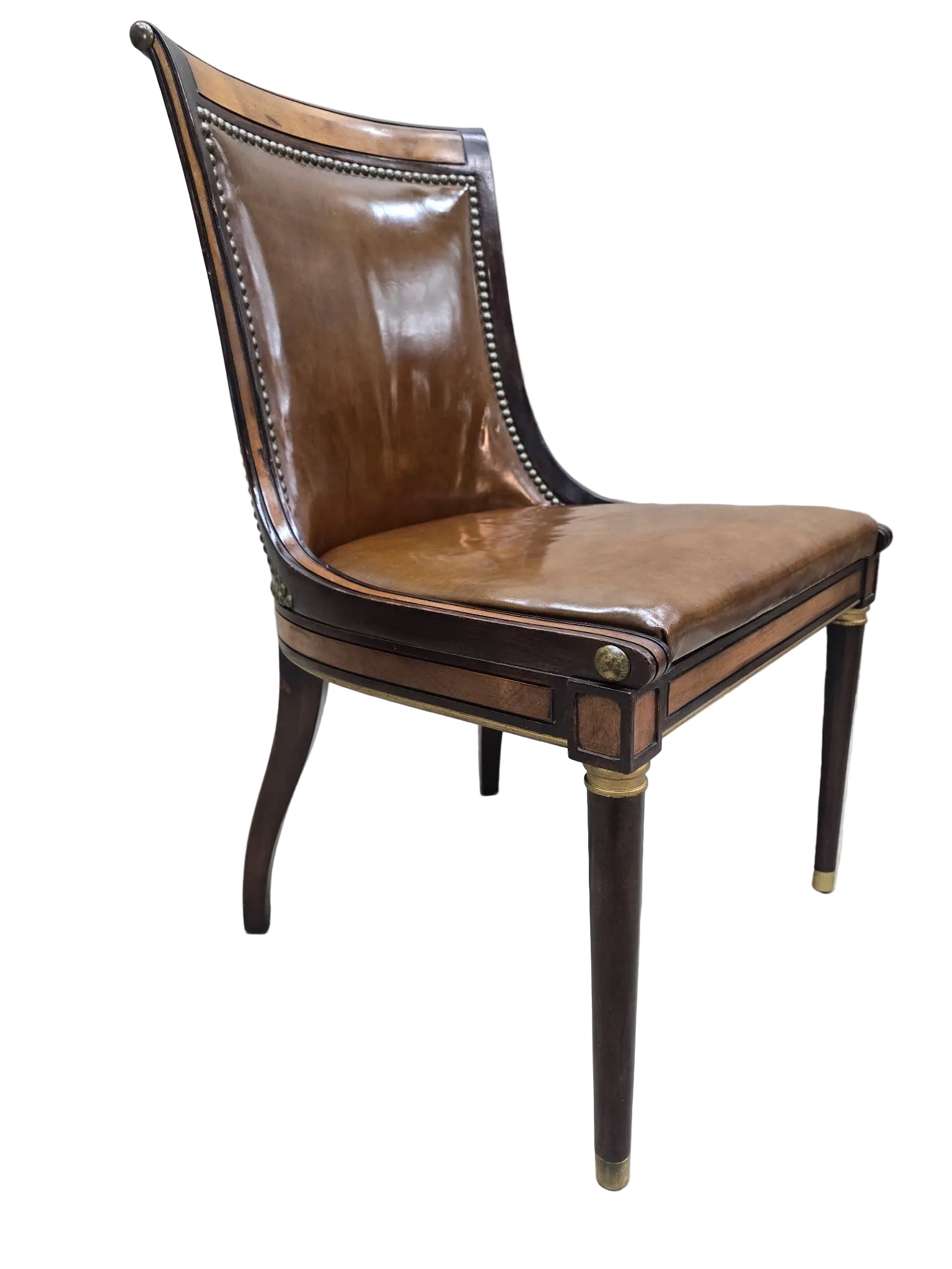 Vintage Neoclassical Style Slipper Dining Chairs by Oxford LTD – 6