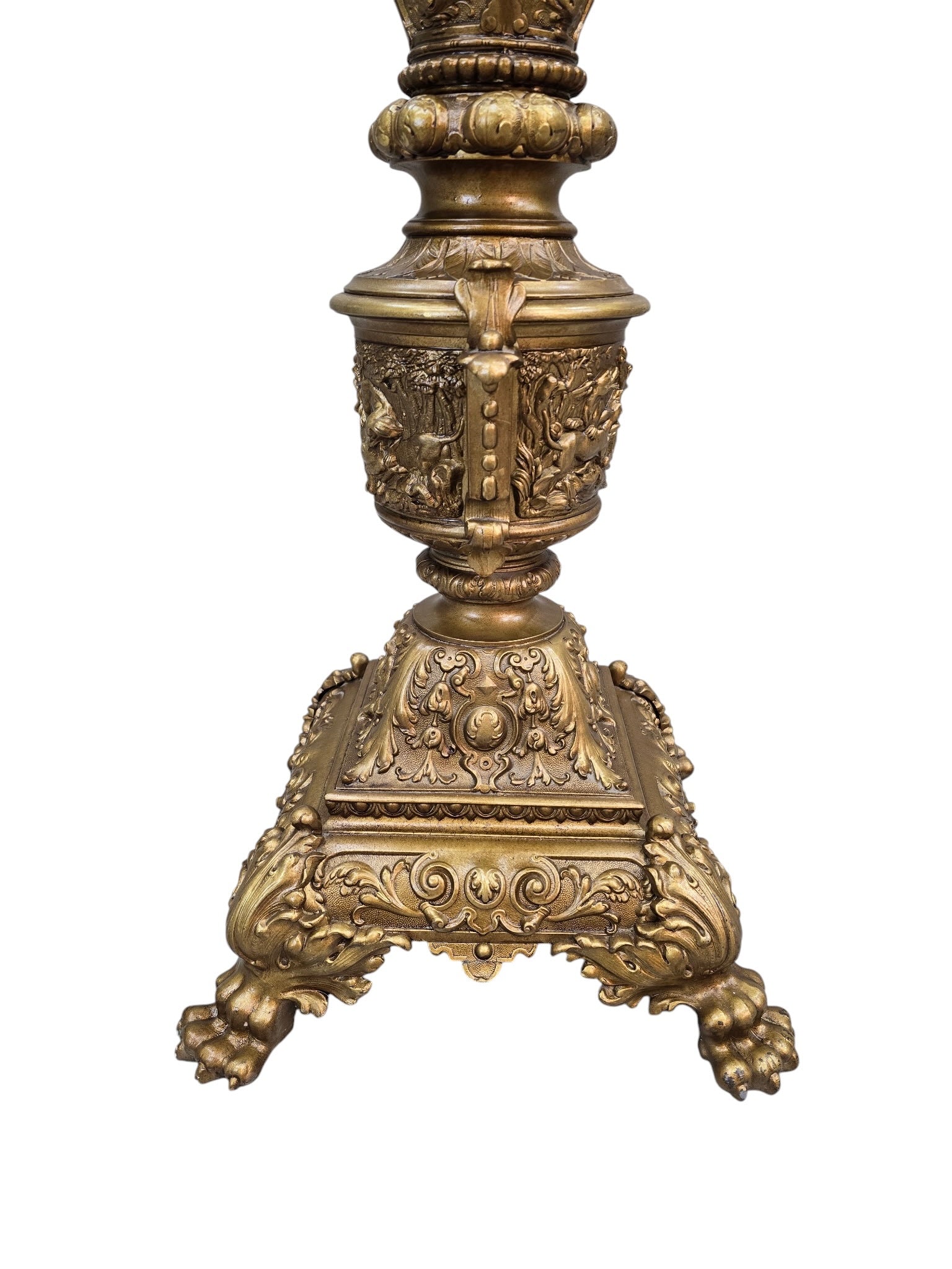 Antique Rococo Revival Style Pedestal Stand