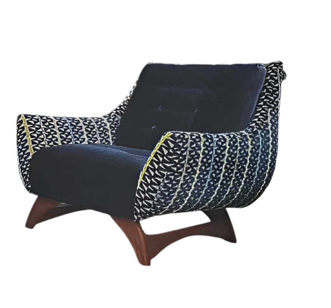 Mid Century Modern Adrian Pearsall Lounge Chair Newly Upholstered