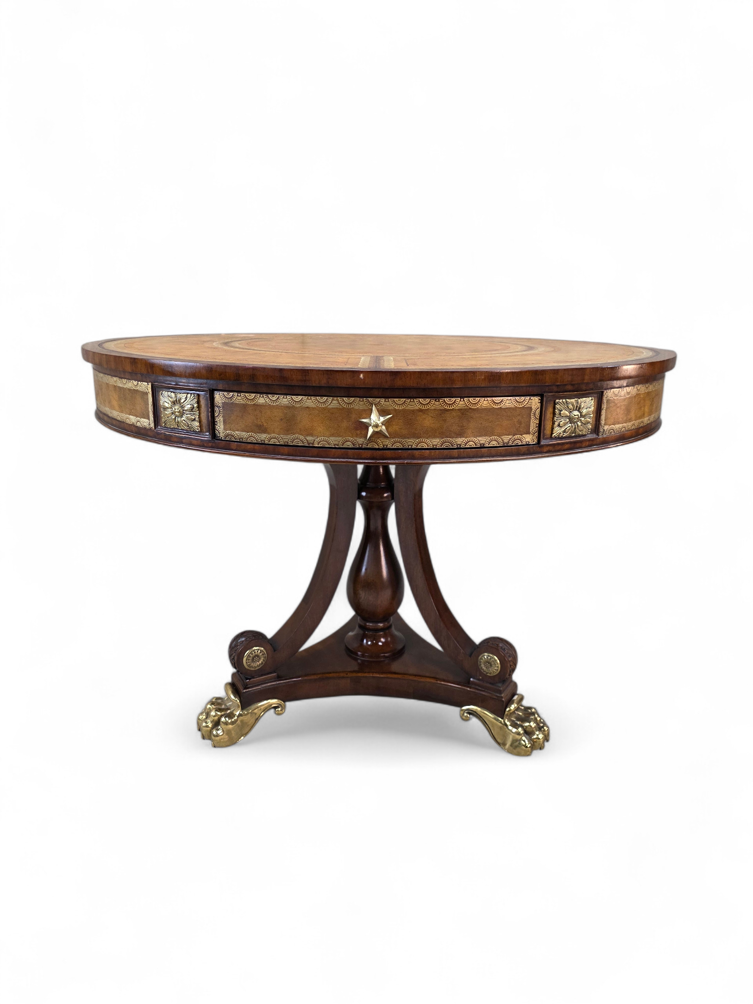 Vintage French Empire Regency Style Library/Hall Table by Maitland Smith