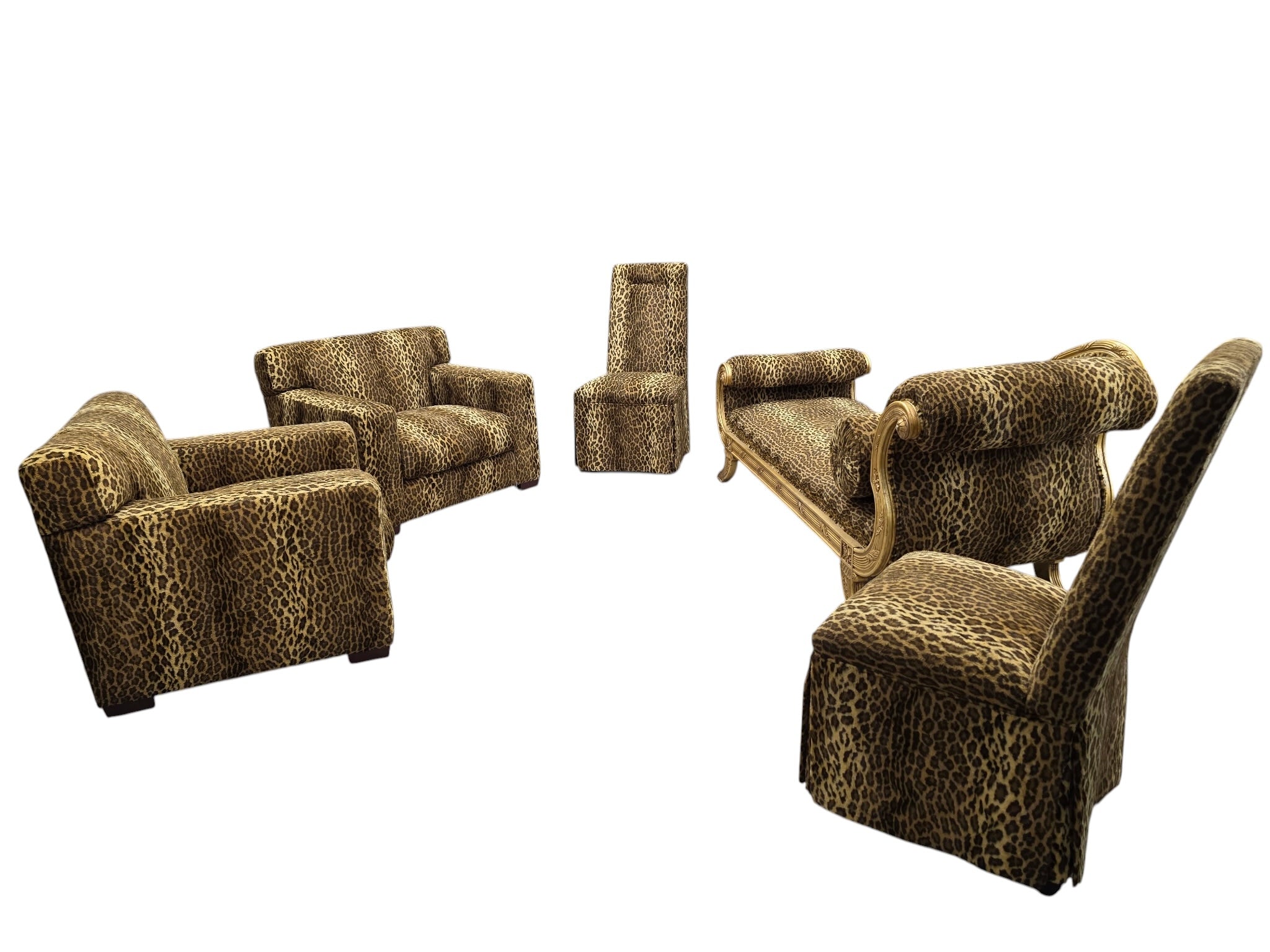 Vintage Henredon High Point Oversized Cube Club Chairs – Pair