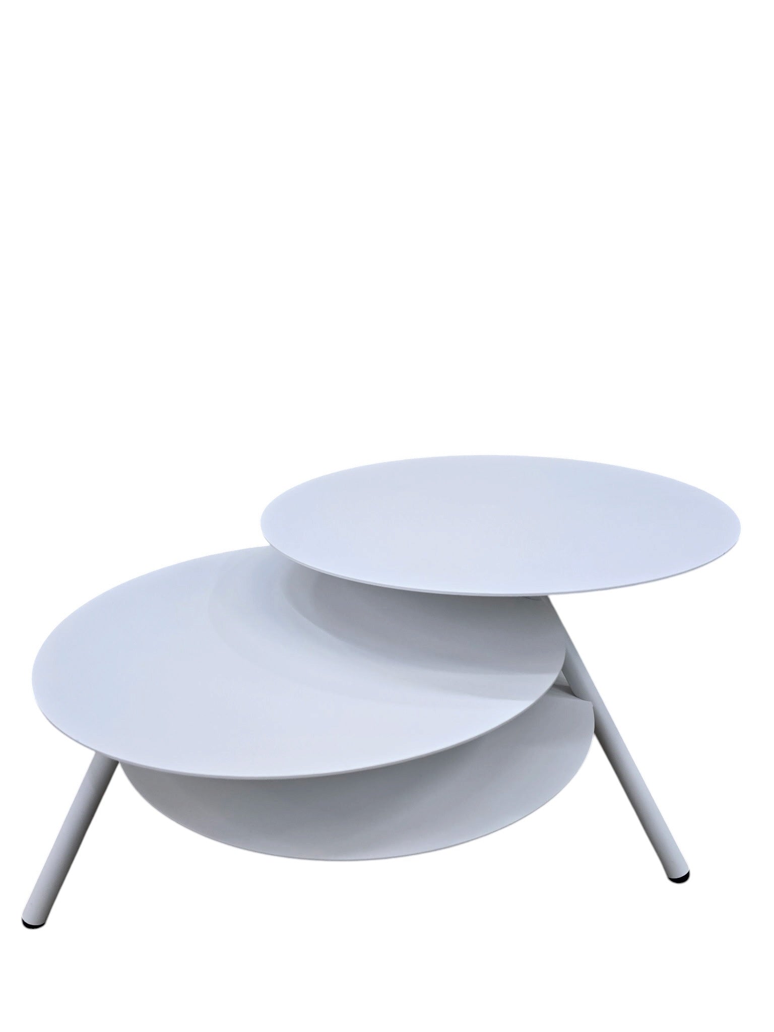 Trio Big White Coffee Table by Julian Appelius for Pulpo