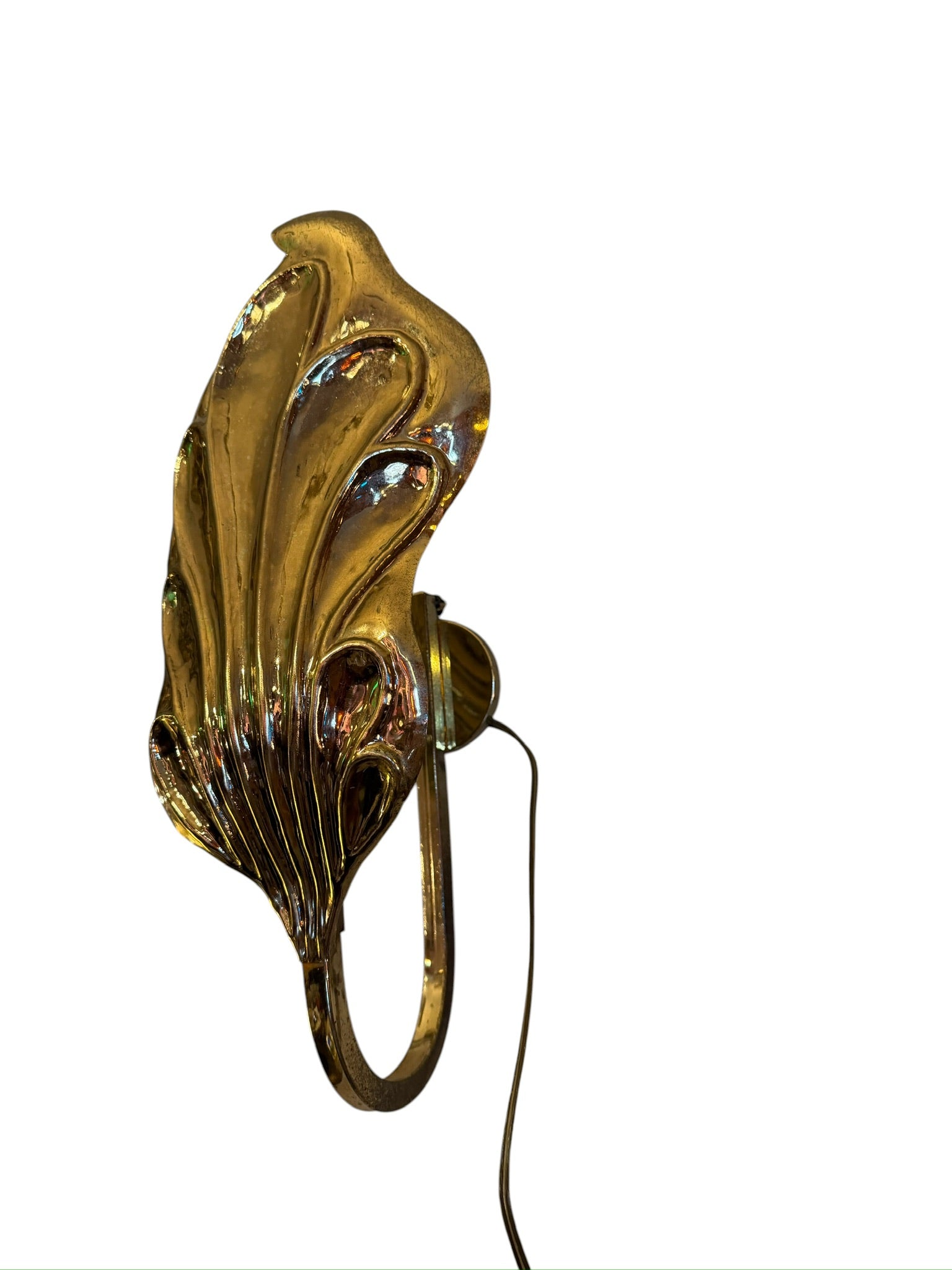 Italian Leaf Wall Sconce by Carlo Giorgi and Tommaso Barbi