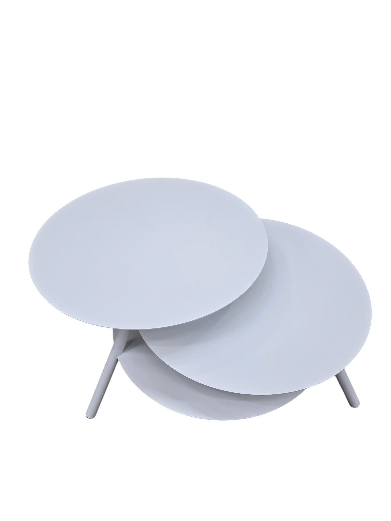 Trio Big White Coffee Table by Julian Appelius for Pulpo